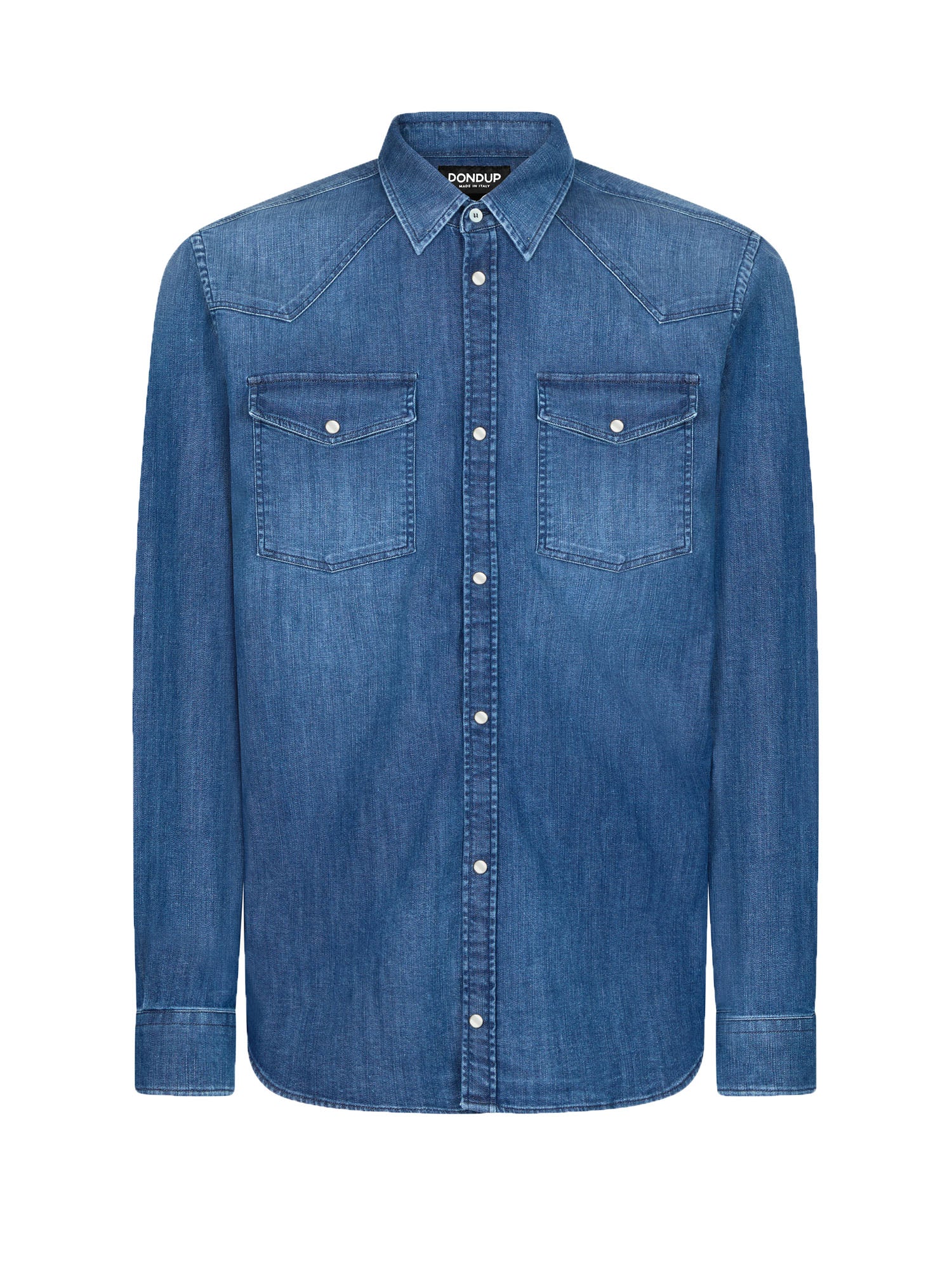 Dondup Camicia Denim Uomo Blu