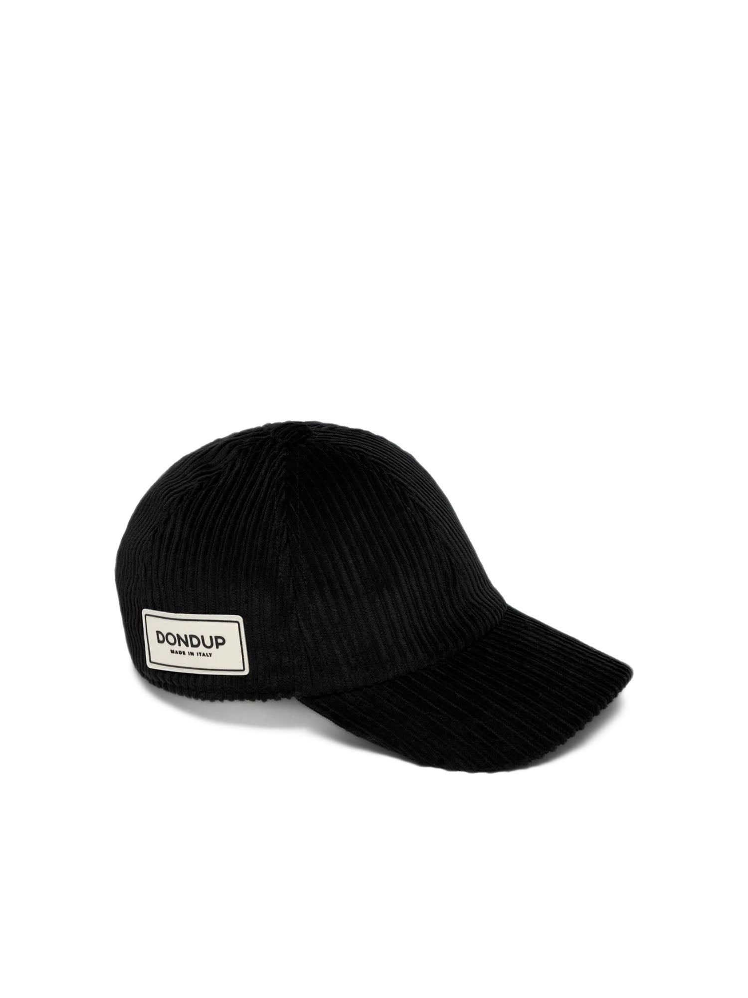 Dondup Cappello Baseball Velluto Nero