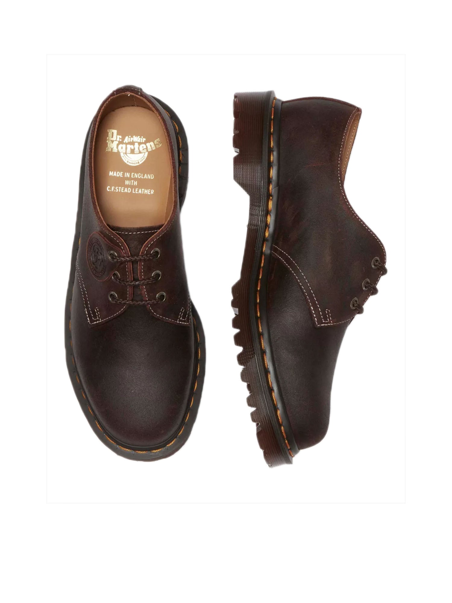 Dr. Martens 1461 Rustic Wax Commander Shoes Marrone