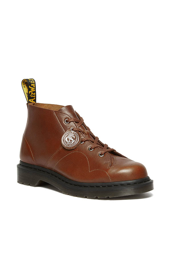 Dr martens church oxblood leather flat ankle boots best sale