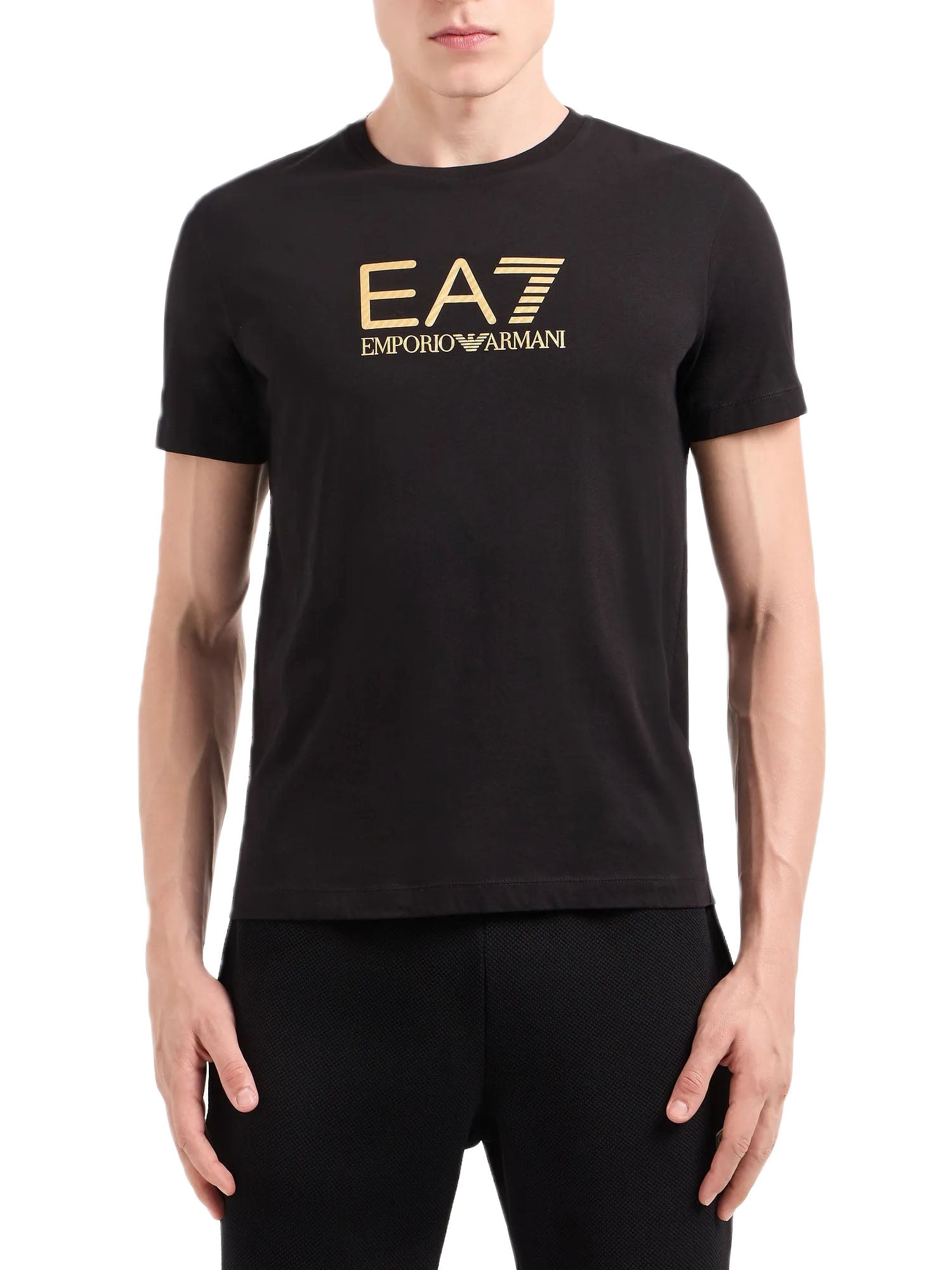 Ea7 T-shirt Gold Label Nero