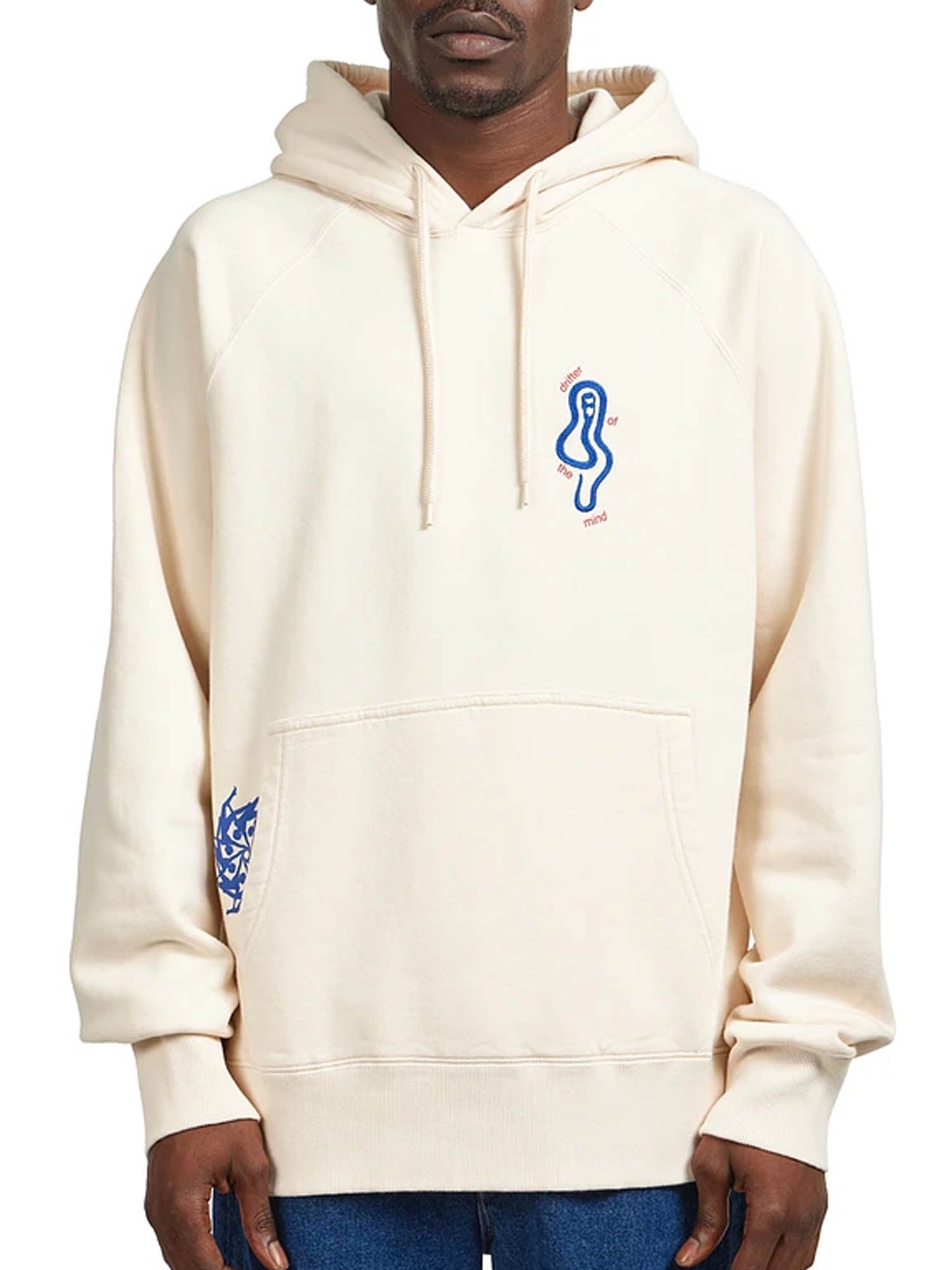 Edwin Felpa Mind Drifter Hoodie Sweat Bianco