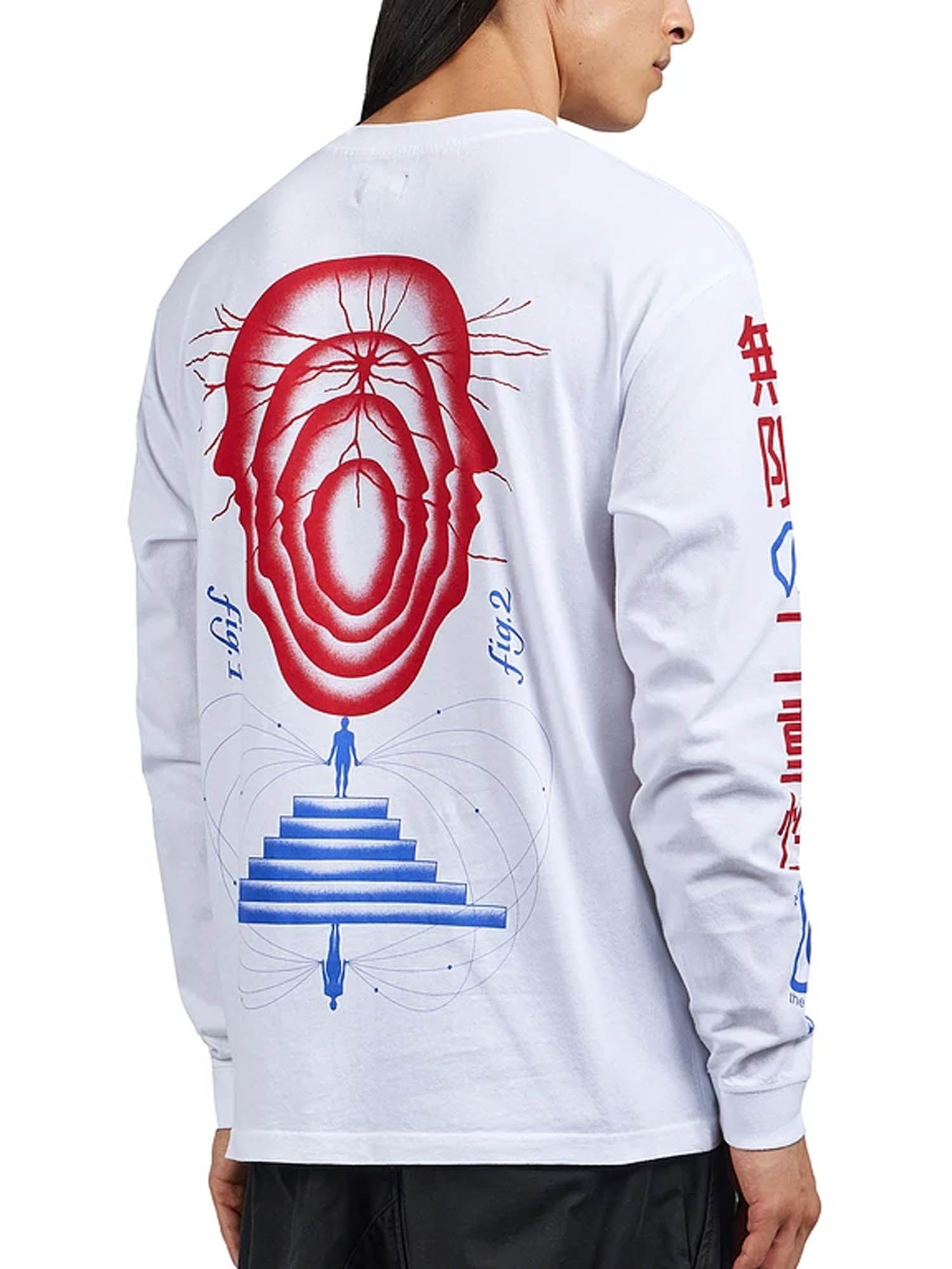 Edwin Mind Drifter T-Shirt LS Bianco