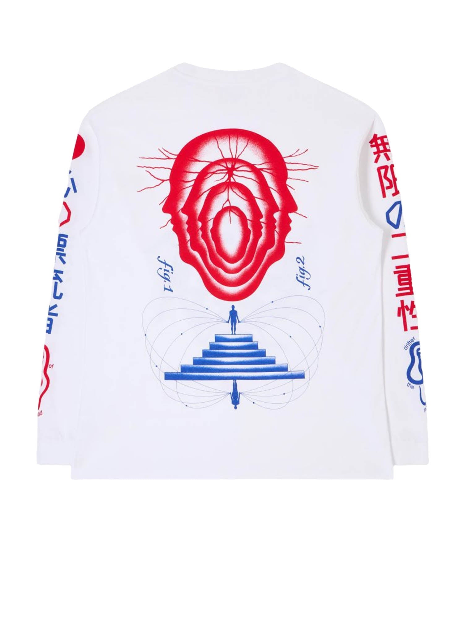 Edwin Mind Drifter T-Shirt LS Bianco