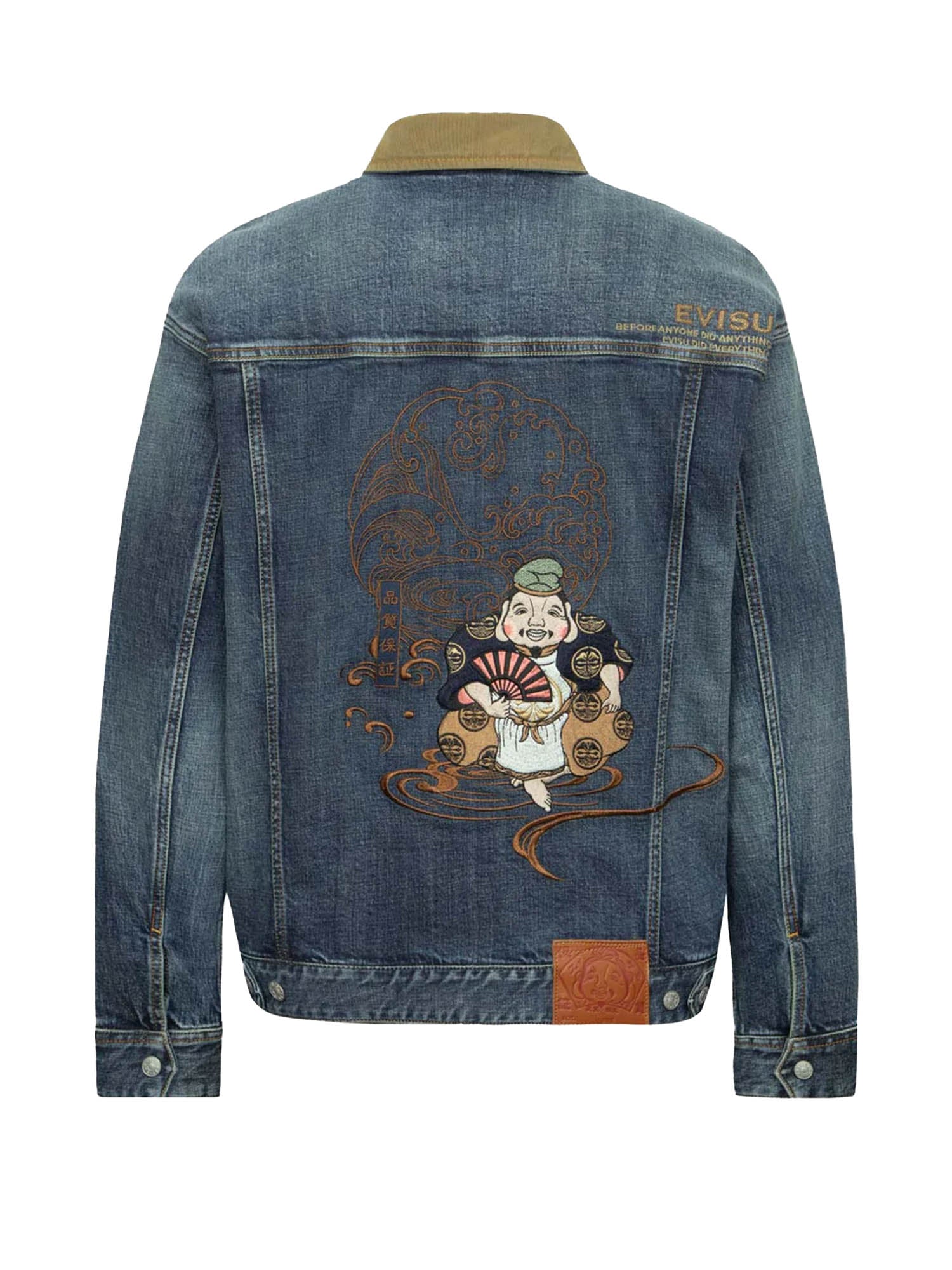 Evisu Ebisu Embroidery Loose Fit Denim Jacket Blu