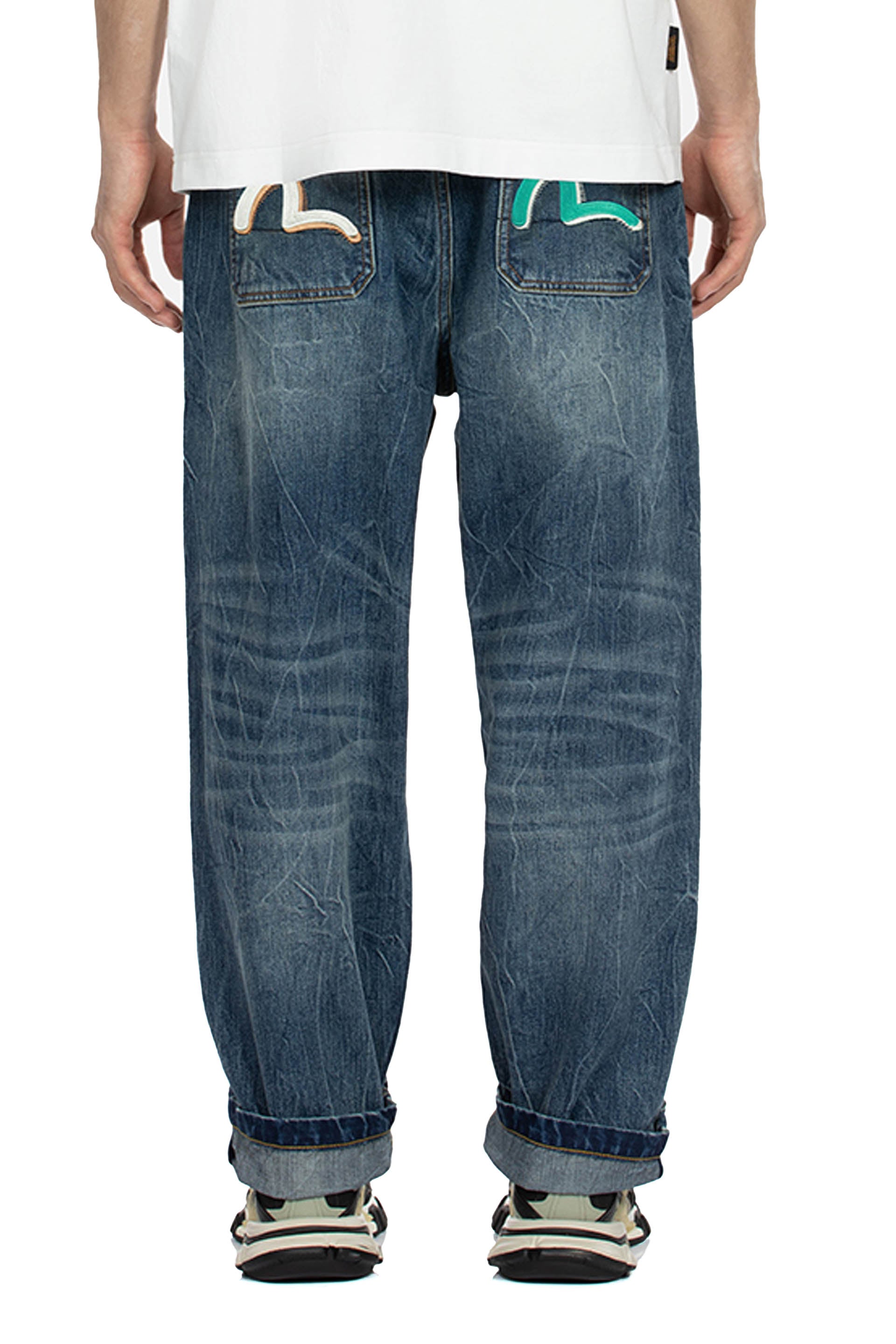 PANTALONI Blu Evisu