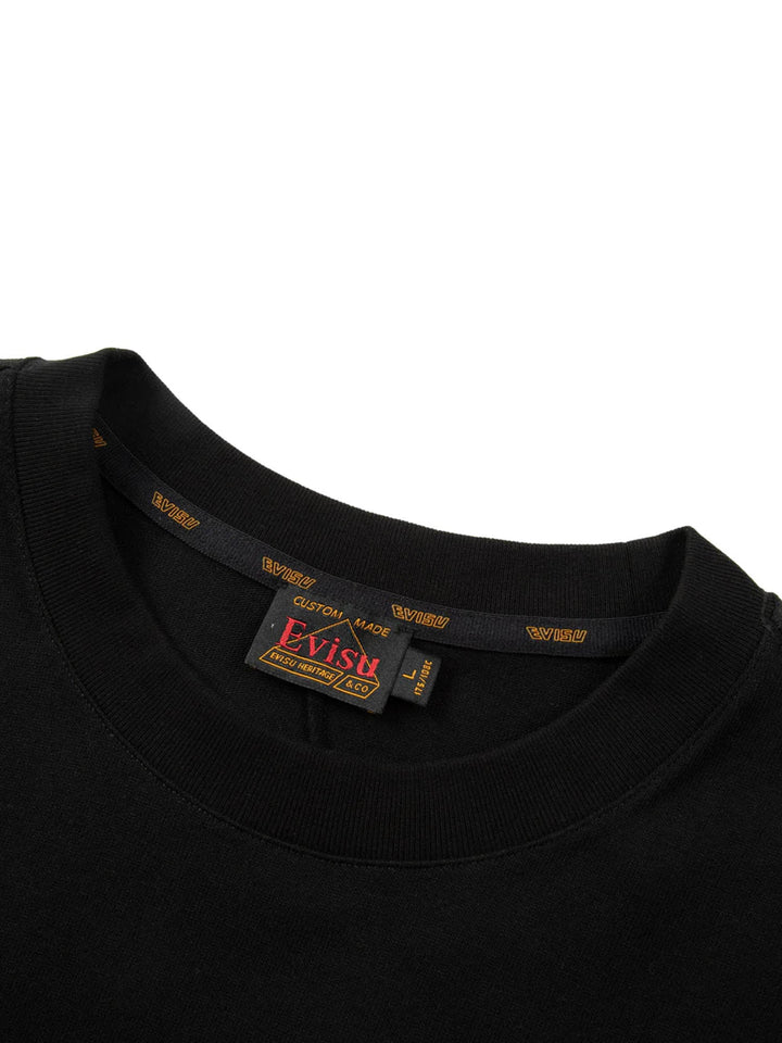 Evisu Lucky Slot Machine Daicock Print Relax Fit T-shirt Nero