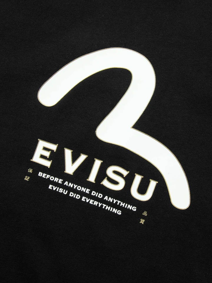 Evisu Multi-print and Multi-pocket Regular Fit T-shirt Nero