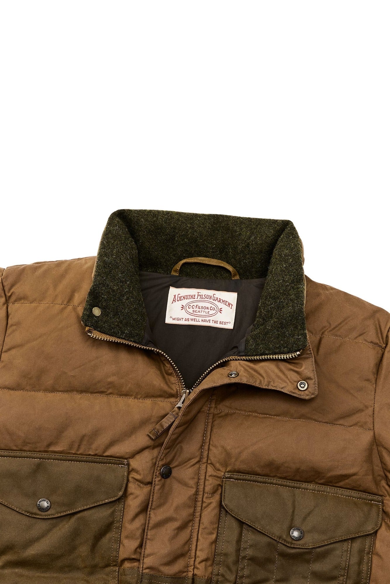 Filson Giacca Down Cruiser Marrone