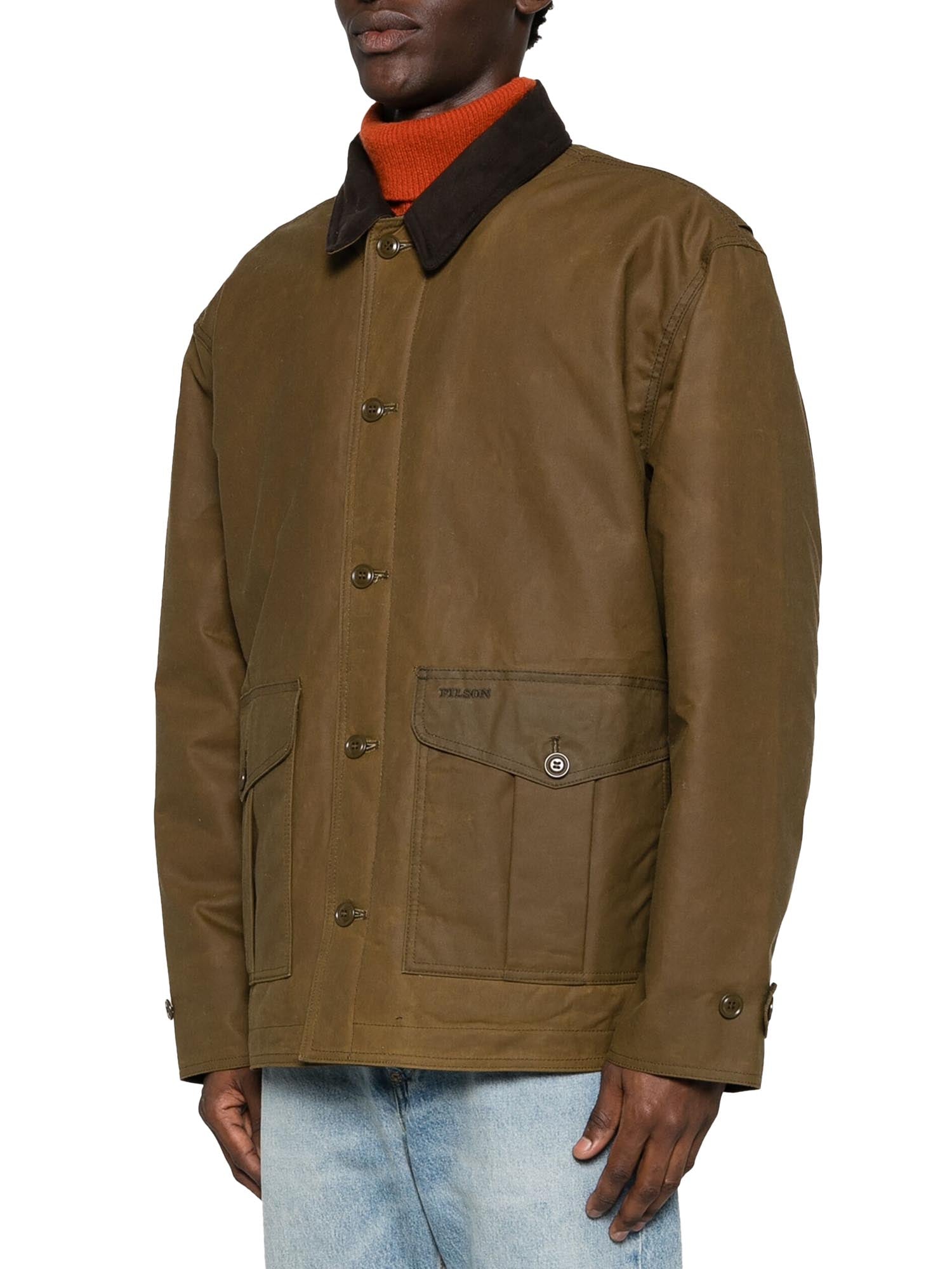 Filson Giacca Waxed Barn Coat Marrone