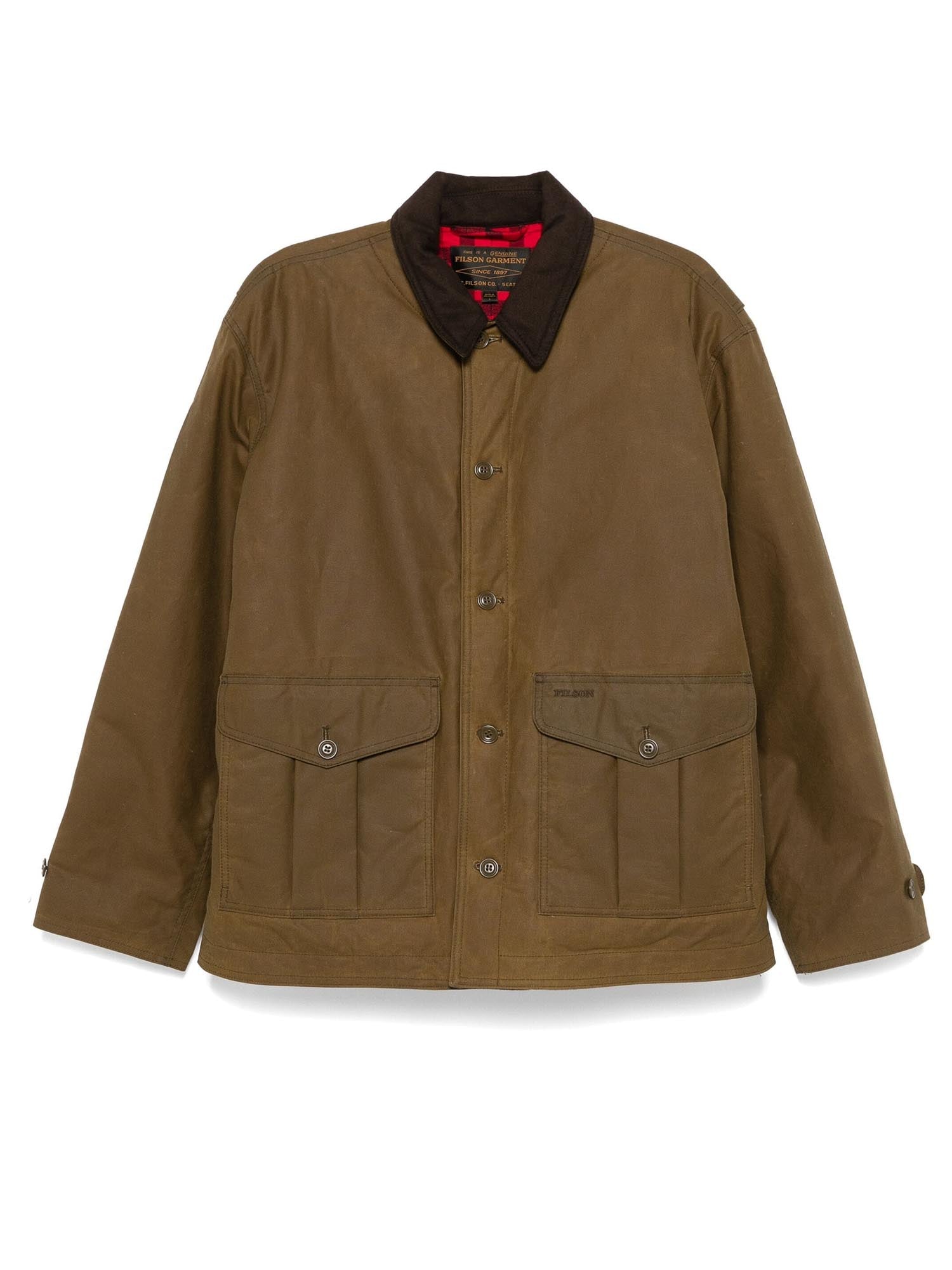 Filson Giacca Waxed Barn Coat Marrone