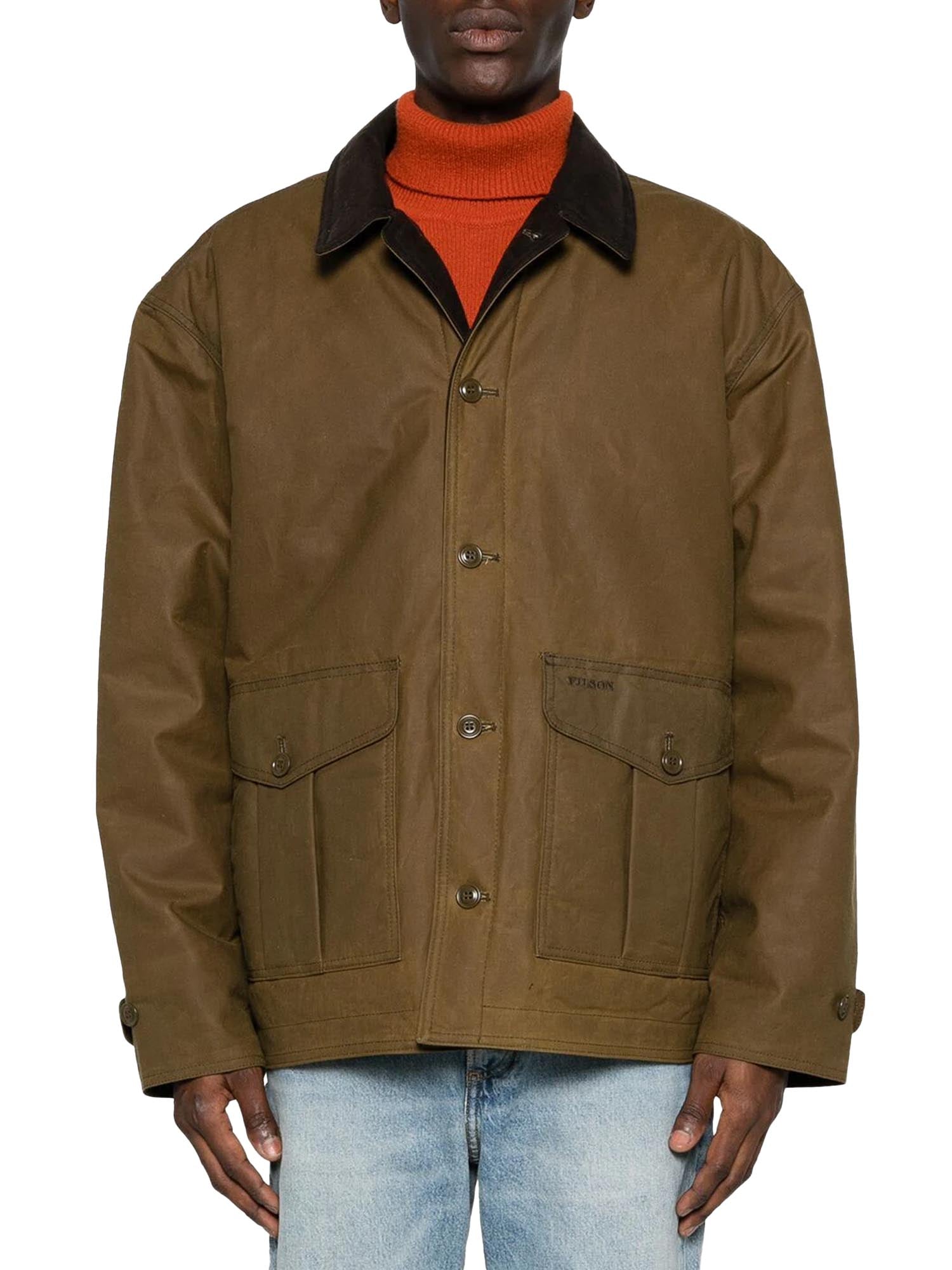 Filson Giacca Waxed Barn Coat Marrone