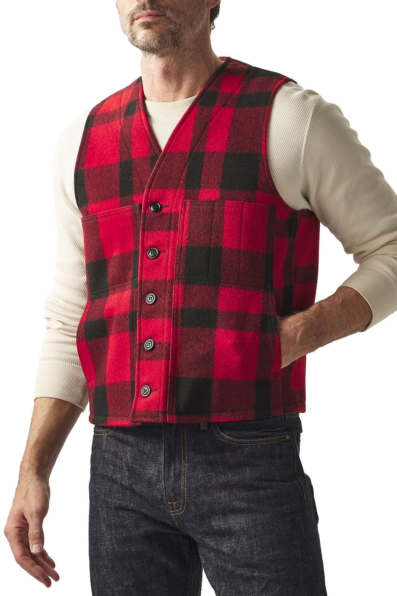 GILET Rosso Filson