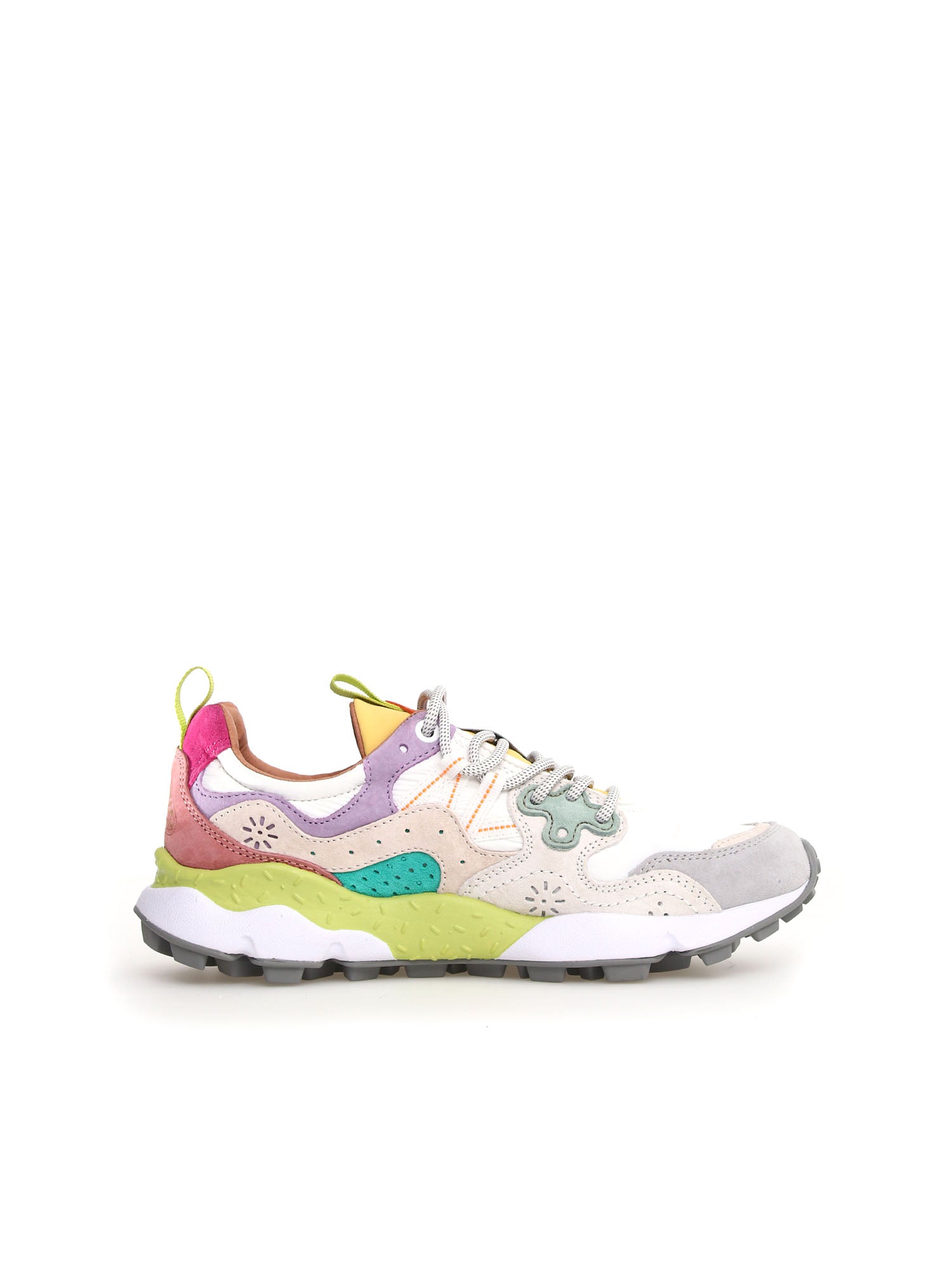 Flower Mountain Yamano 3 Woman Suede Nylon Bianco