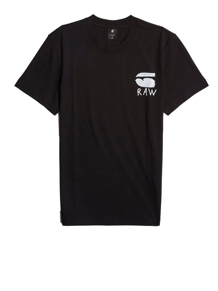 G-star Raw Burger Back Print T-Shirt Nero