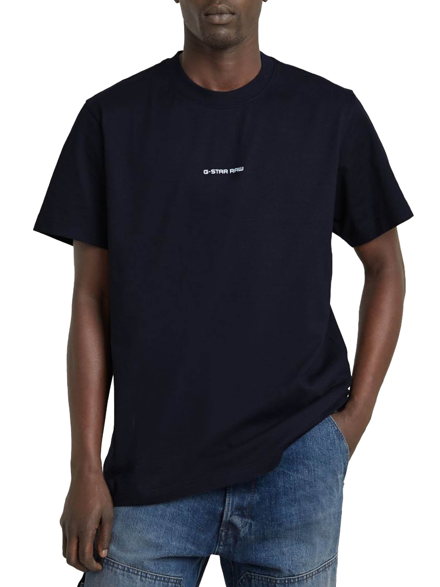 G-star Raw T-shirt Center Chest Boxy Blu