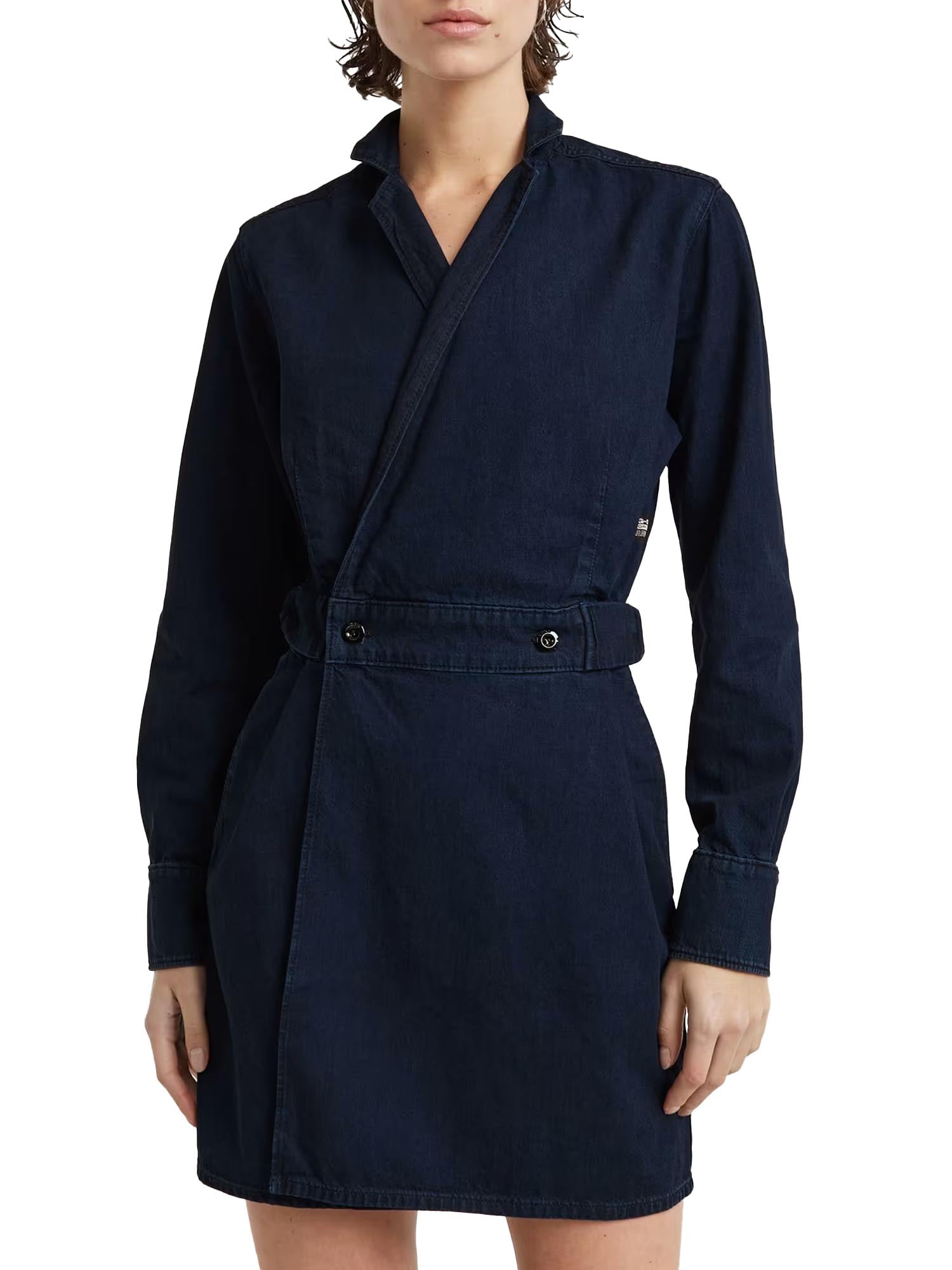 G-star Raw Wrap Dress Blu