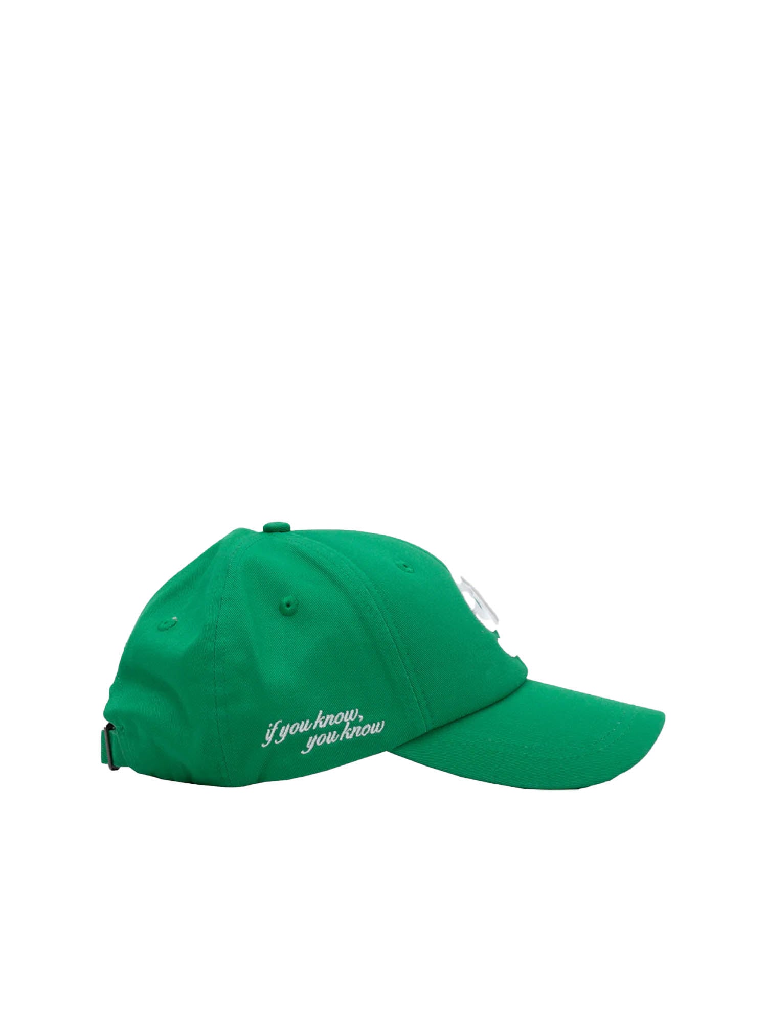 "Garment Workshop "If You Know You Know" Embroidered Six Panel Hat Verde"