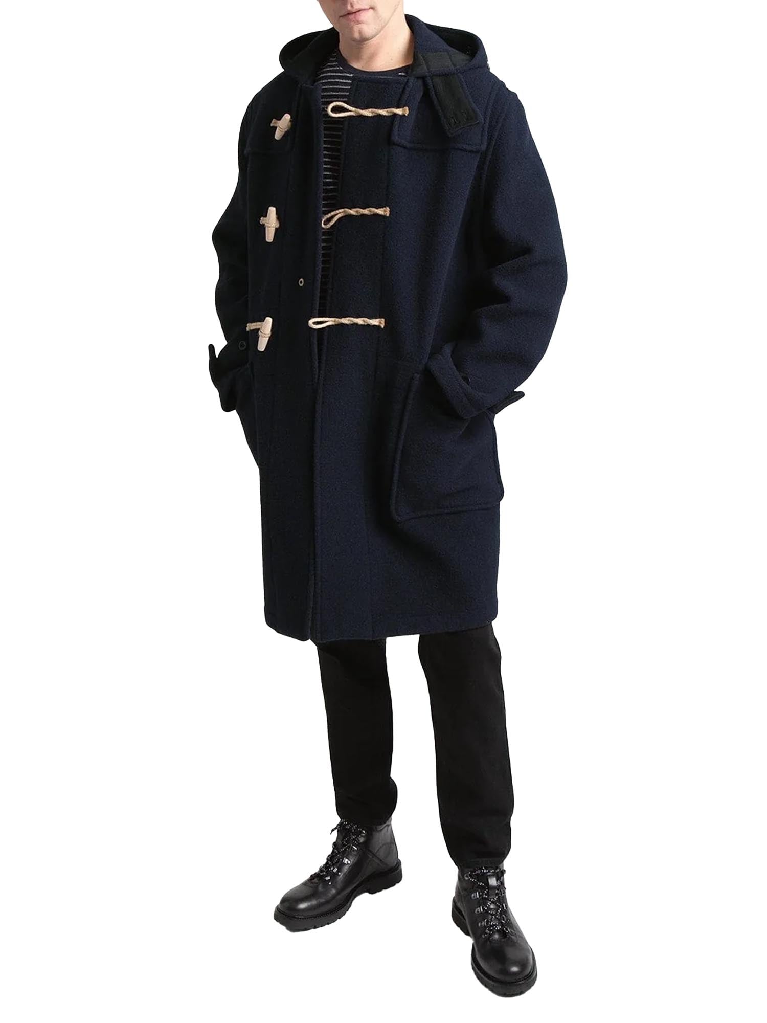 Gloverall Monty Duffle Coat Original Blu