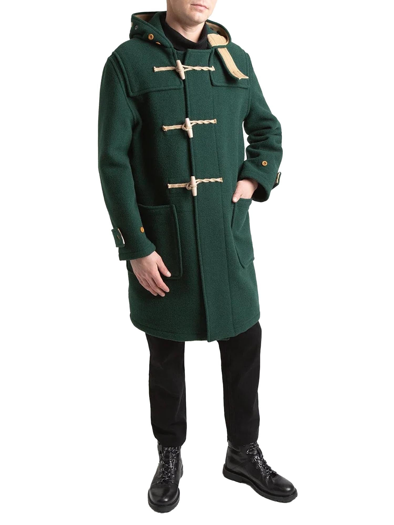 Gloverall Monty Duffle Coat Original Verde