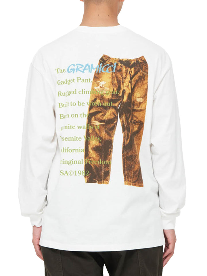 Gramicci Gadget Pant L/S Tee Bianco