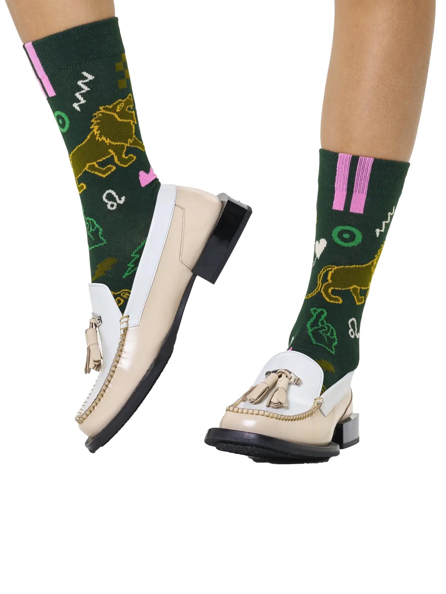 Happy Socks Calzini Leo Verde