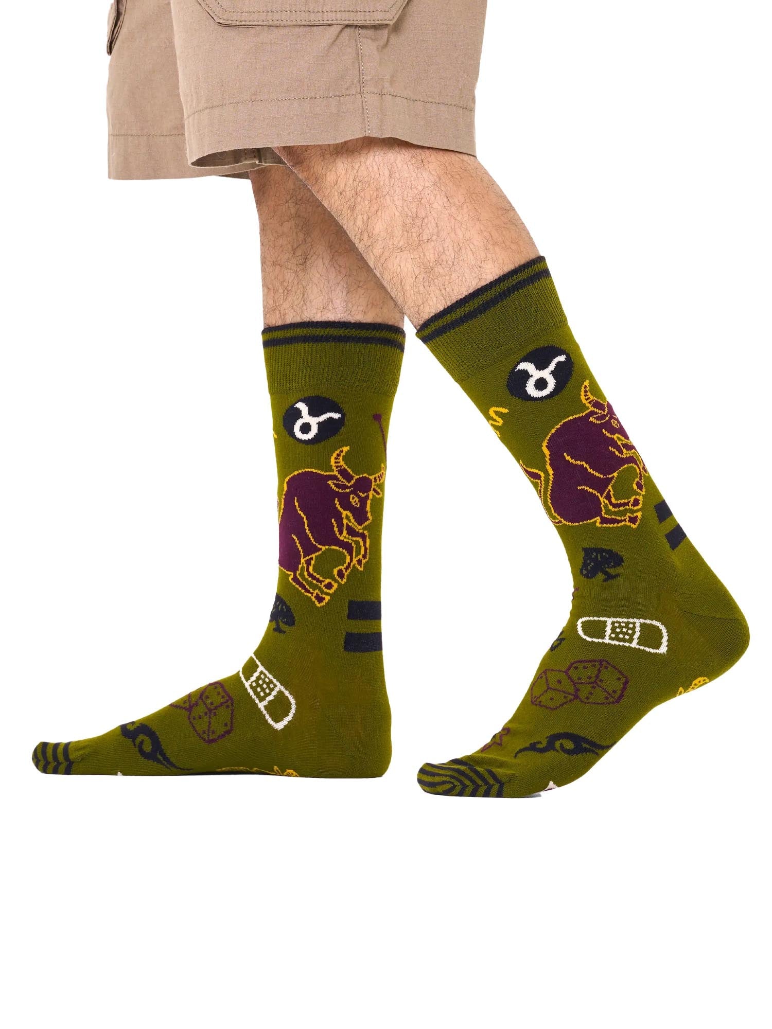 Happy Socks Calzini Taurus Verde