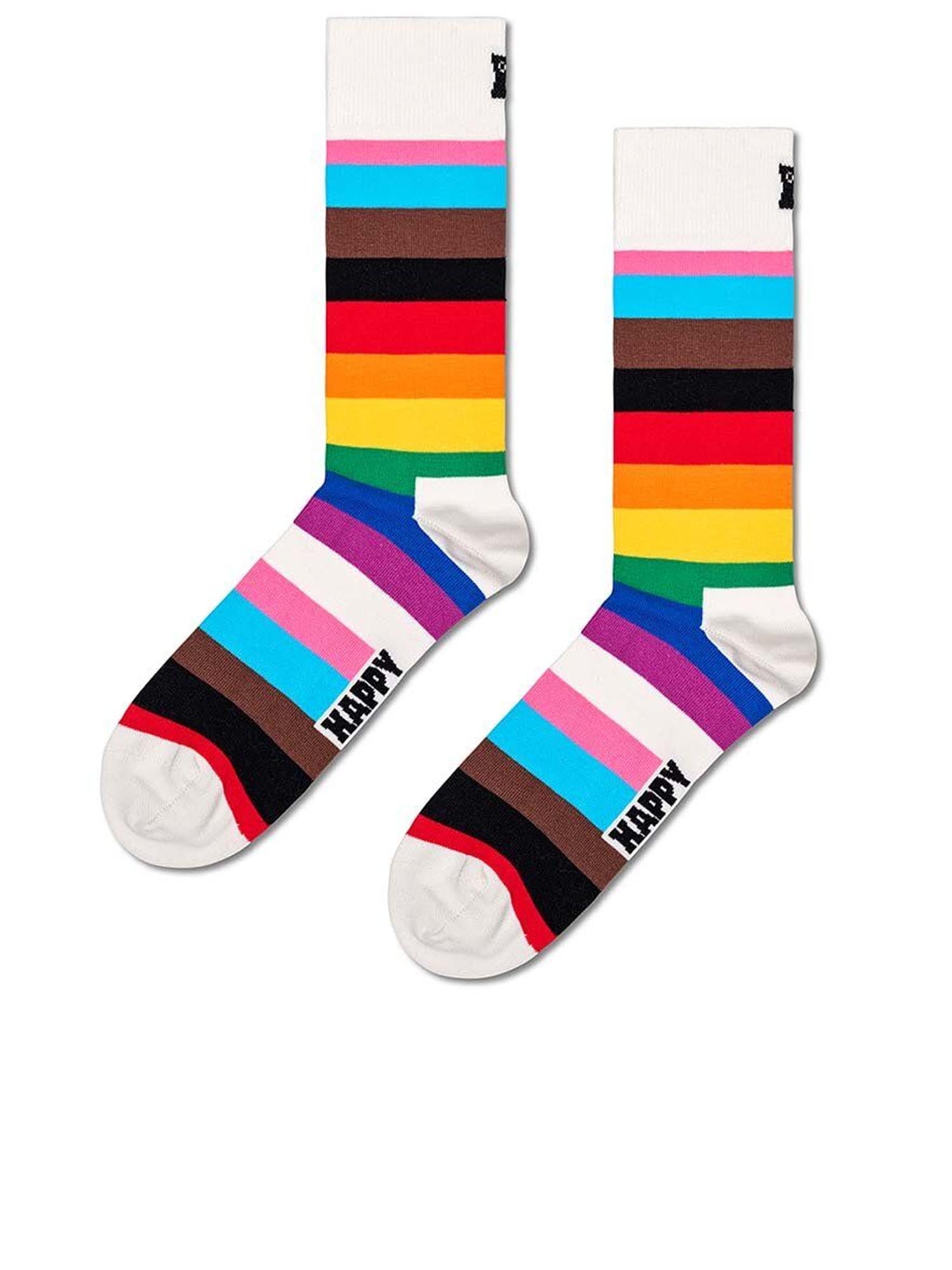 Happy Socks Confezione regalo da 2 paia di calzini Pride Bianco