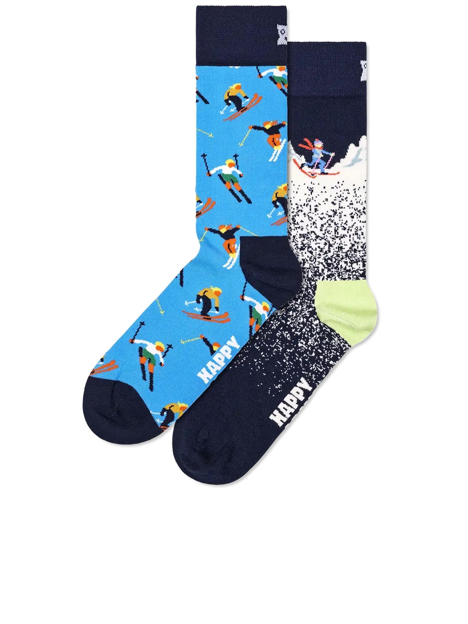 Happy Socks Confezione regalo da 2 paia di calzini Skiing Chalet Marrone