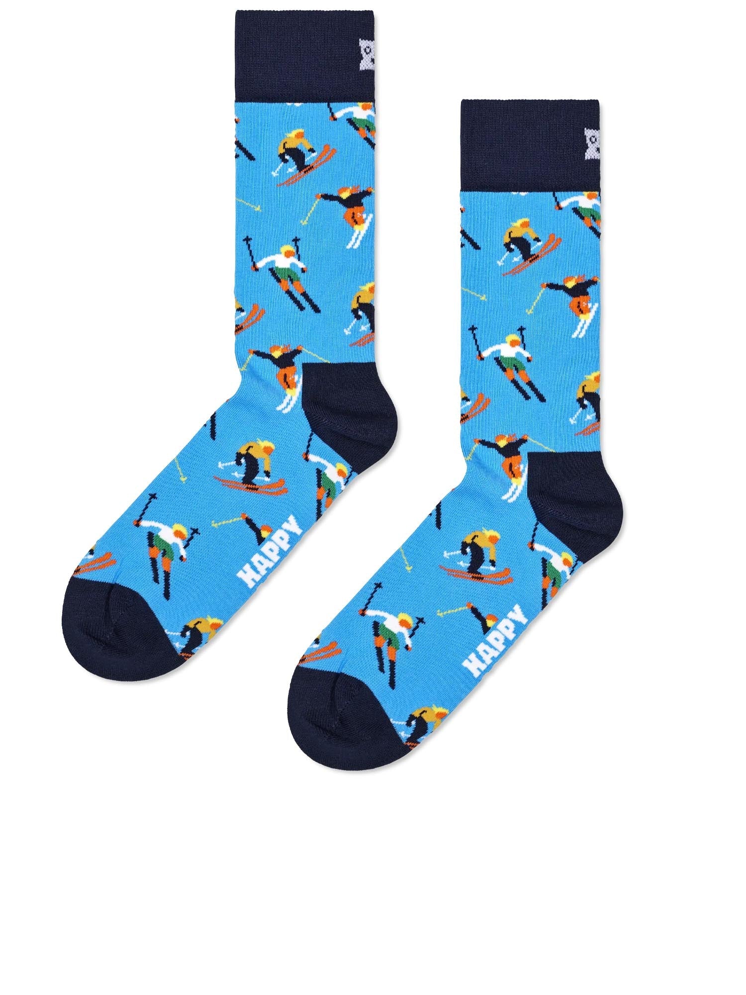 Happy Socks Confezione regalo da 2 paia di calzini Skiing Chalet Marrone