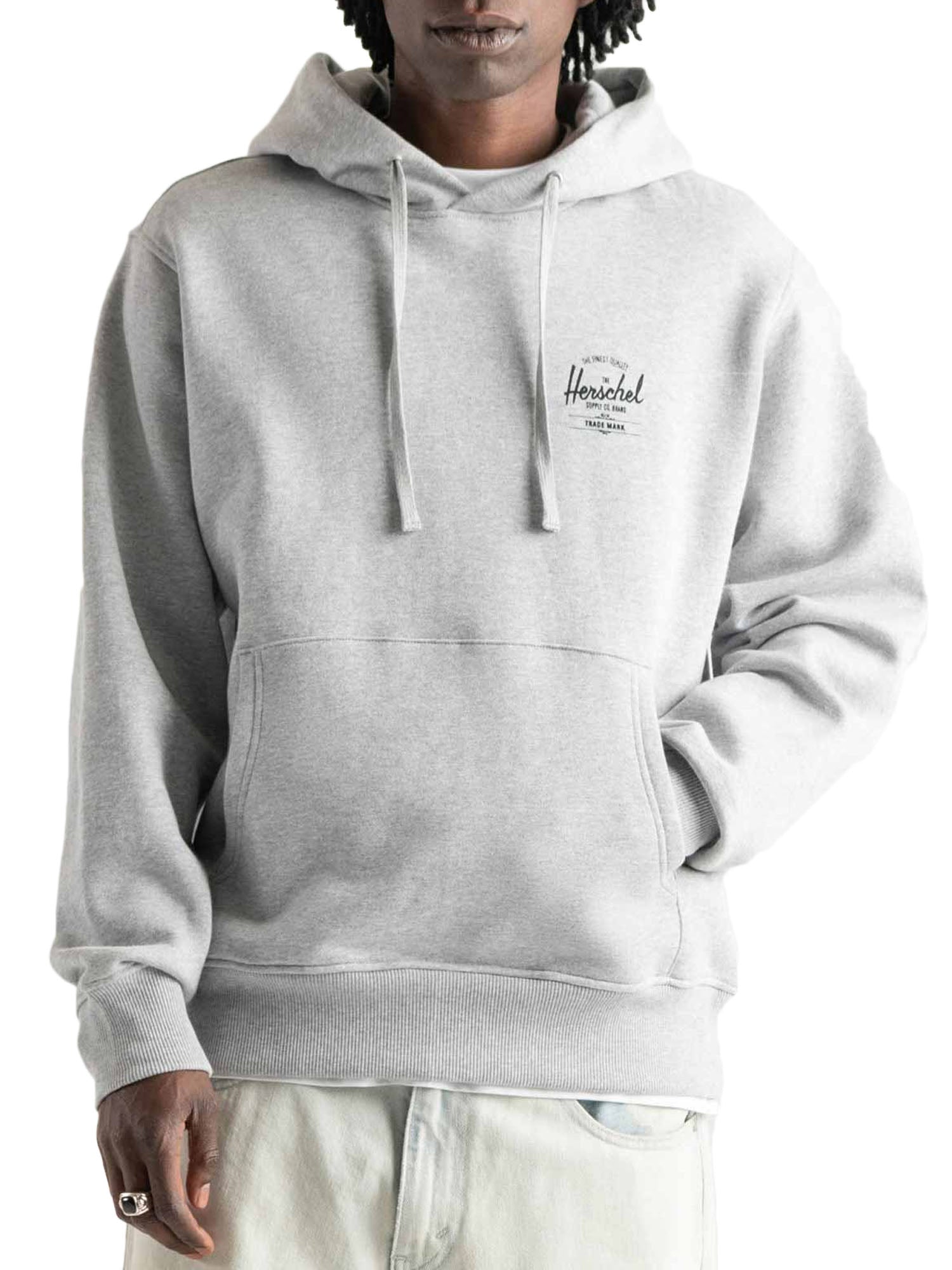 Herschel Basic Hoodie Men Grigio