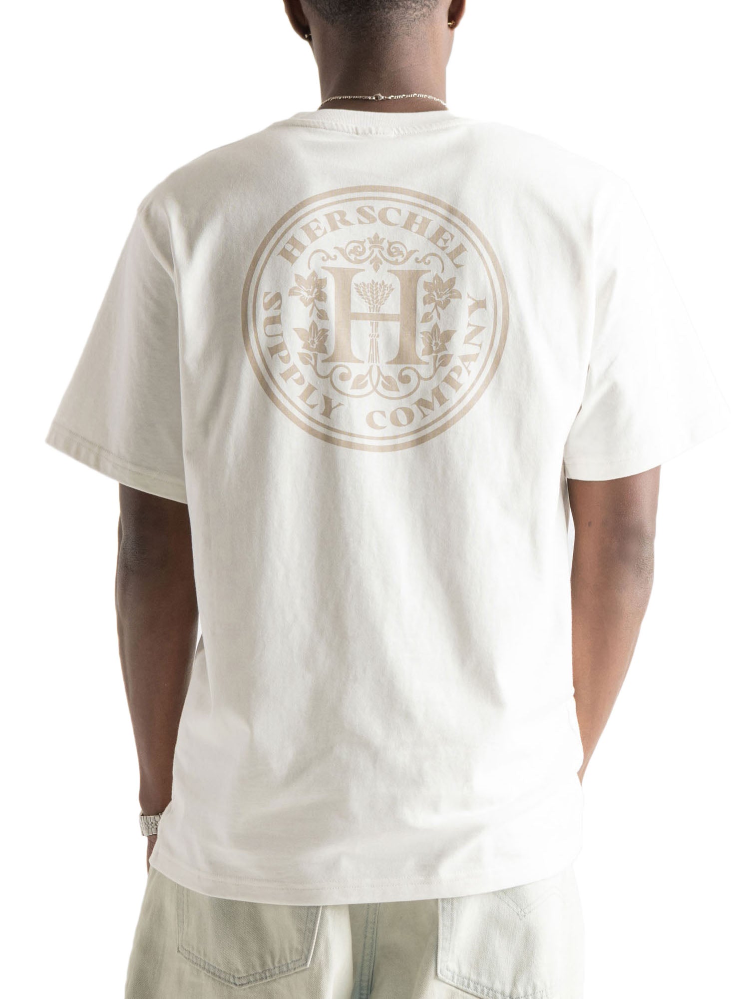 Herschel Crest Tee Men Bianco