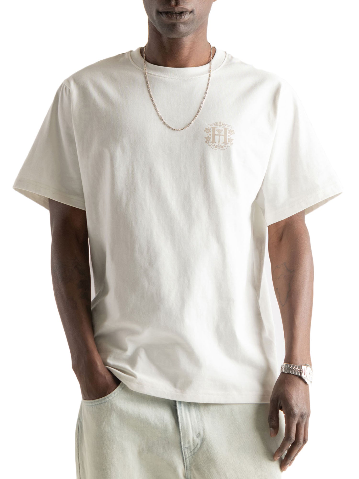 Herschel Crest Tee Men Bianco