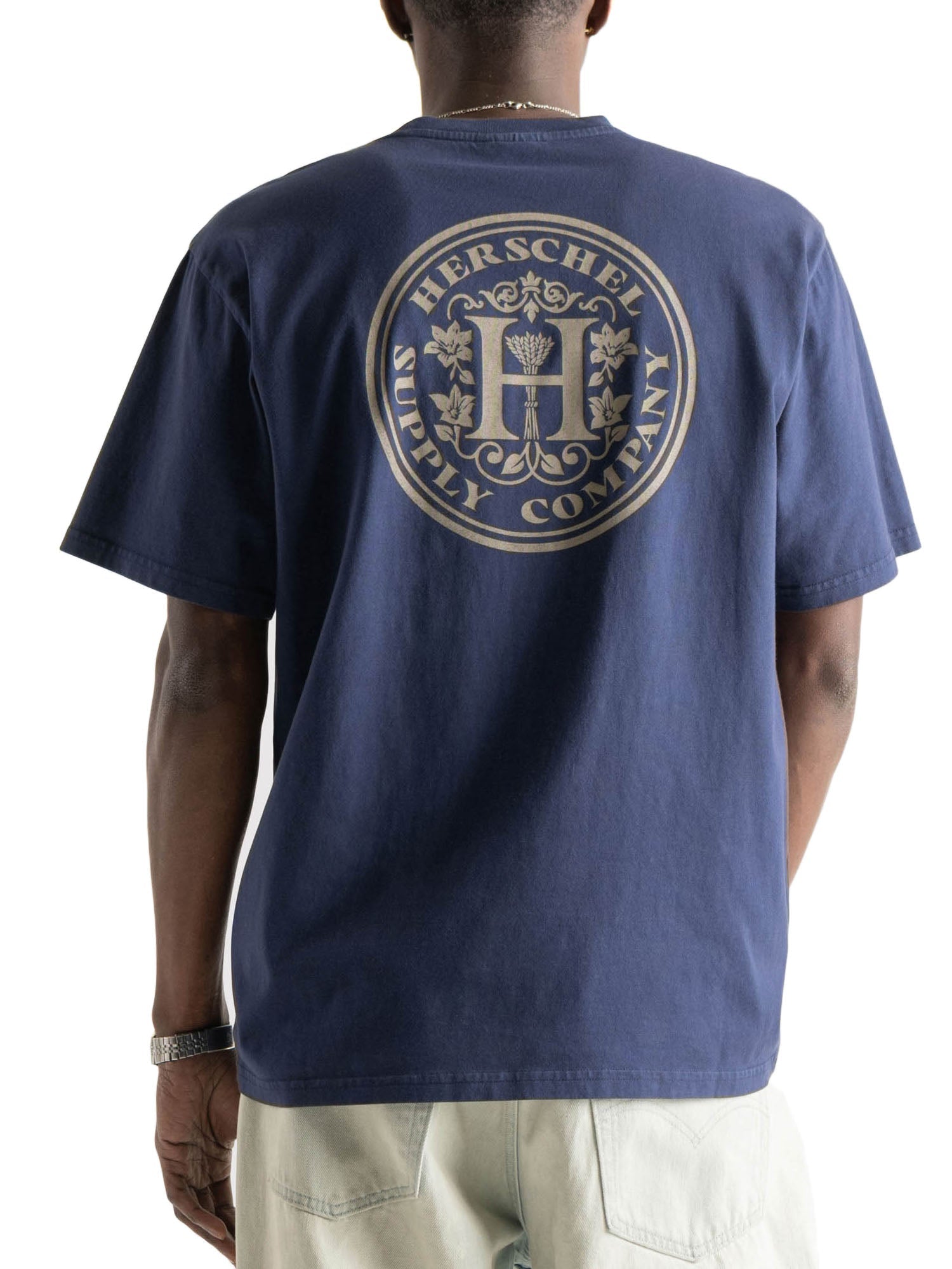 Herschel Crest Tee Men Blu