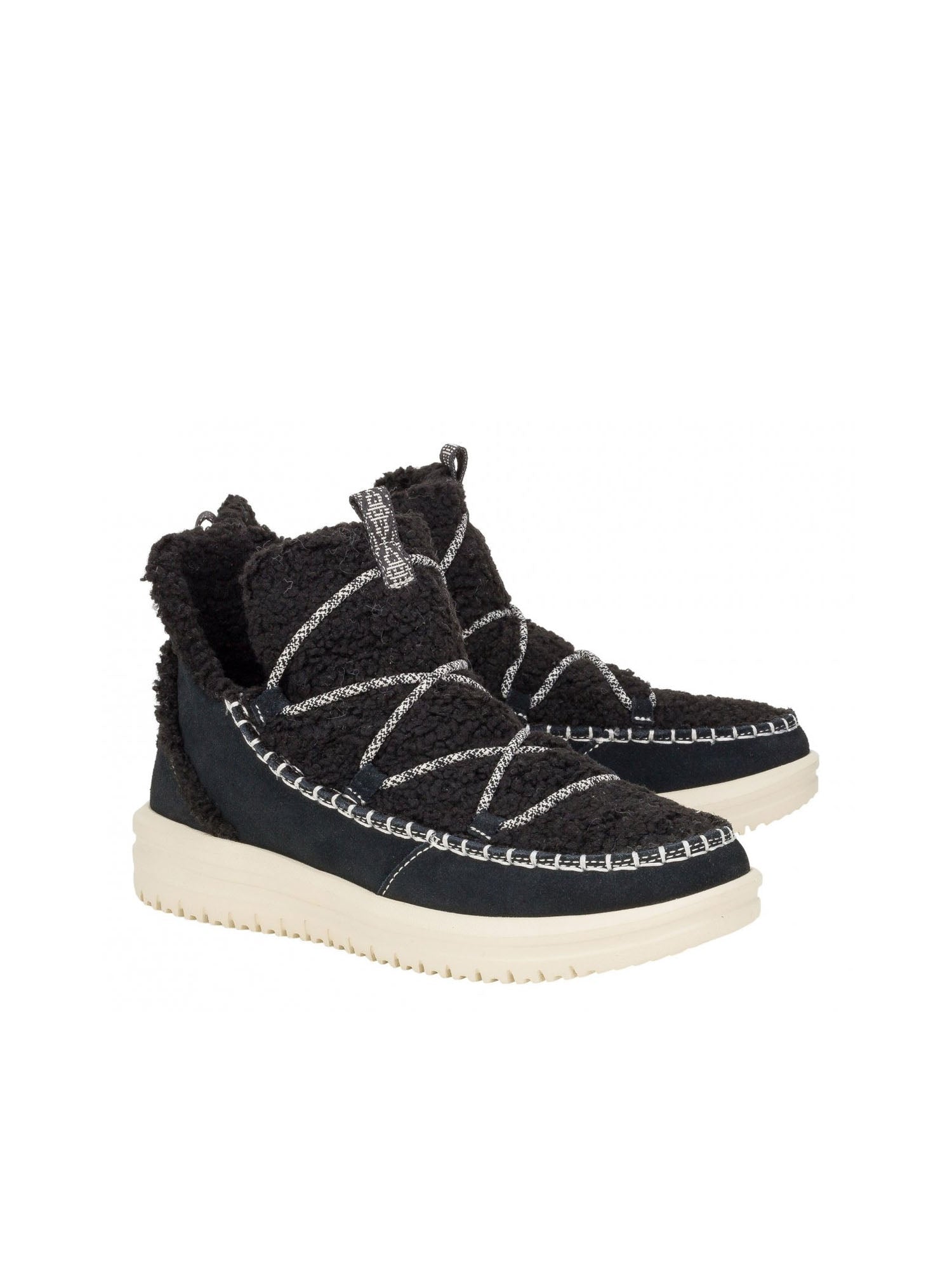 Hey Dude Camden Suede Cozy Nero