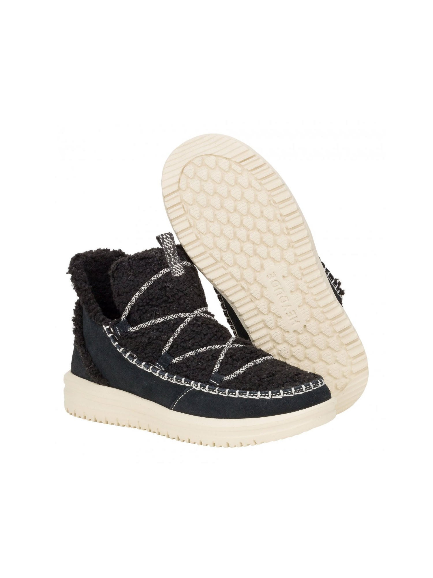 Hey Dude Camden Suede Cozy Nero