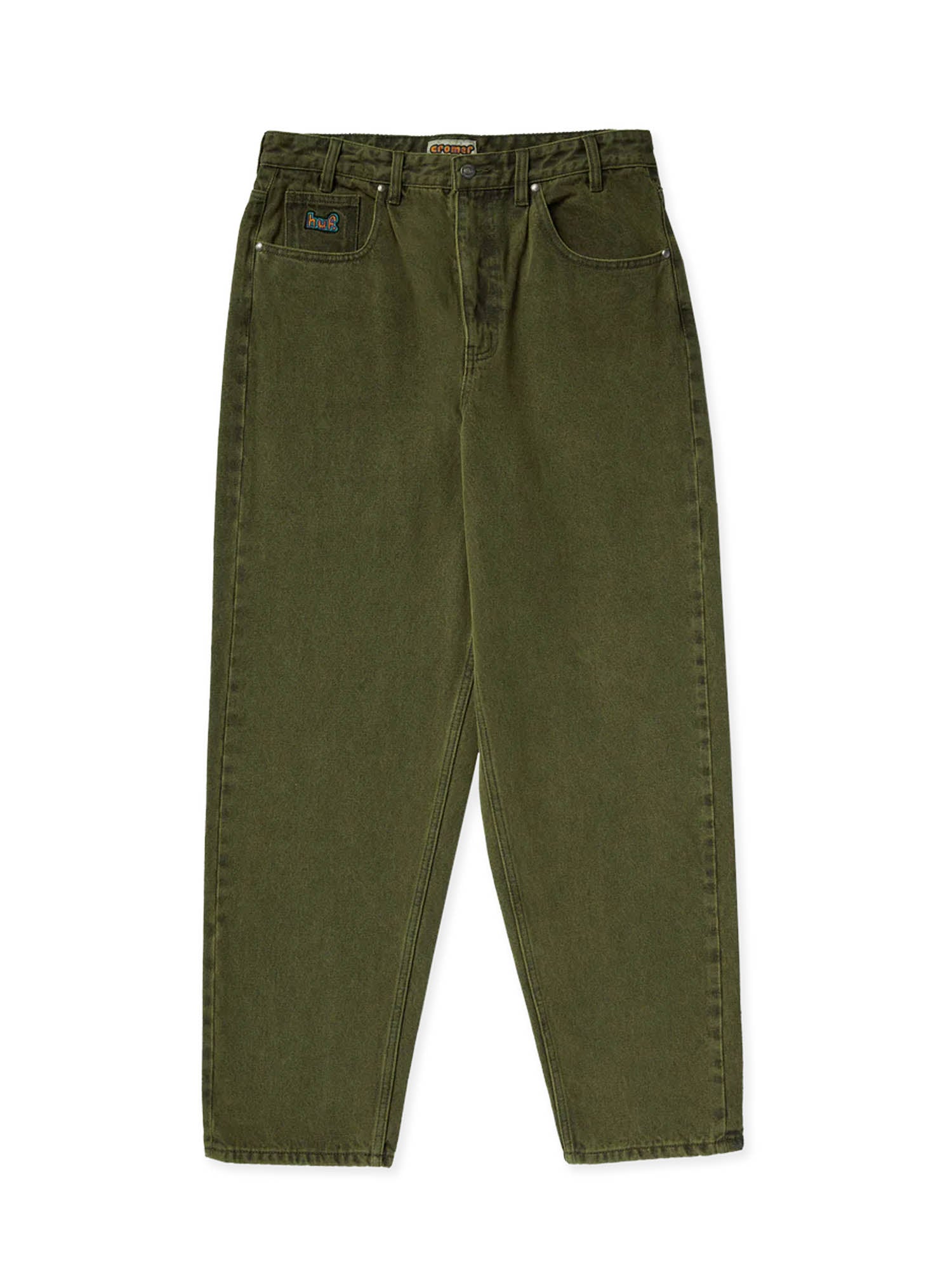 Huf Pantaloni Cromer Washed Verde