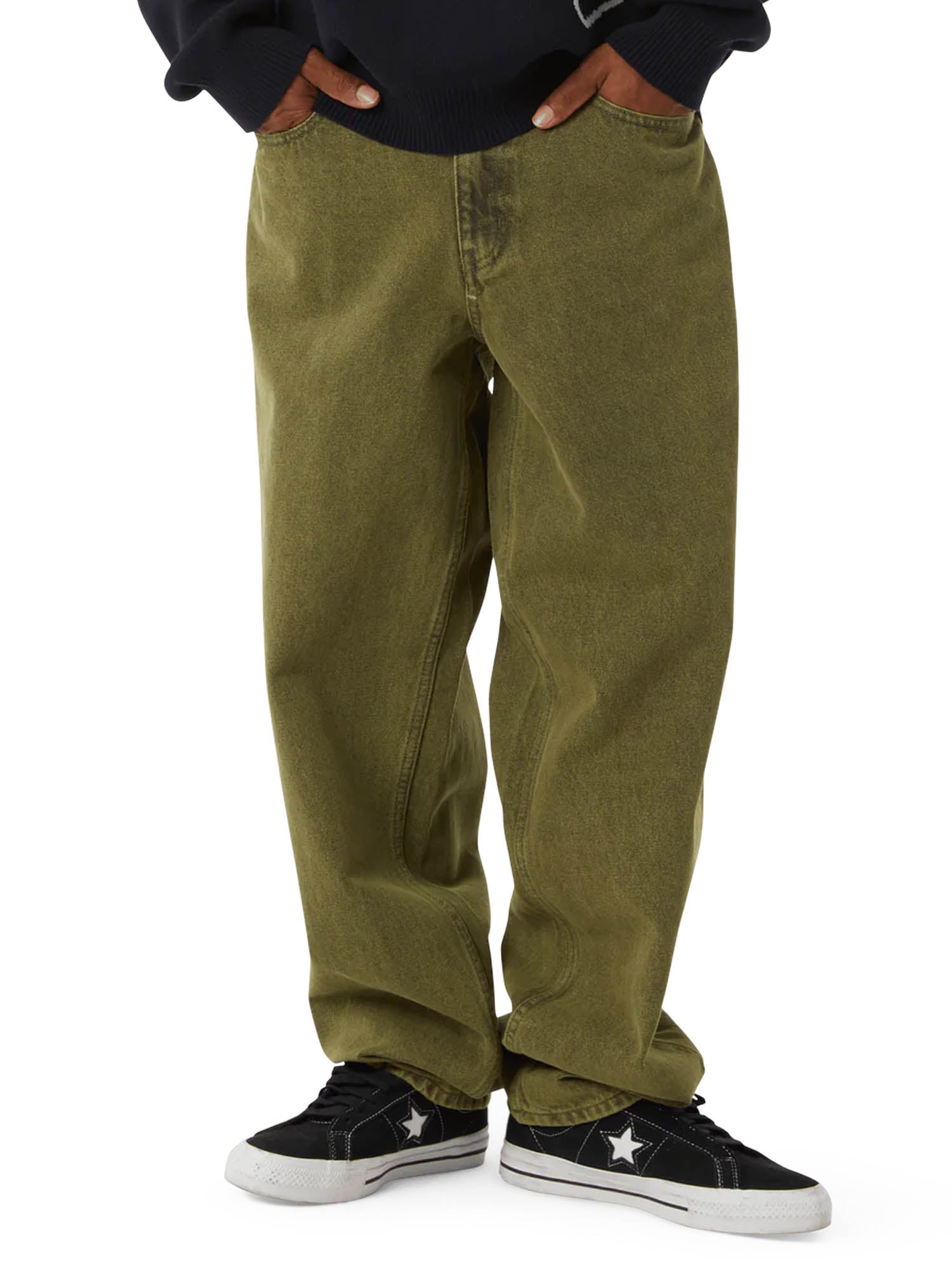 Huf Pantaloni Cromer Washed Verde