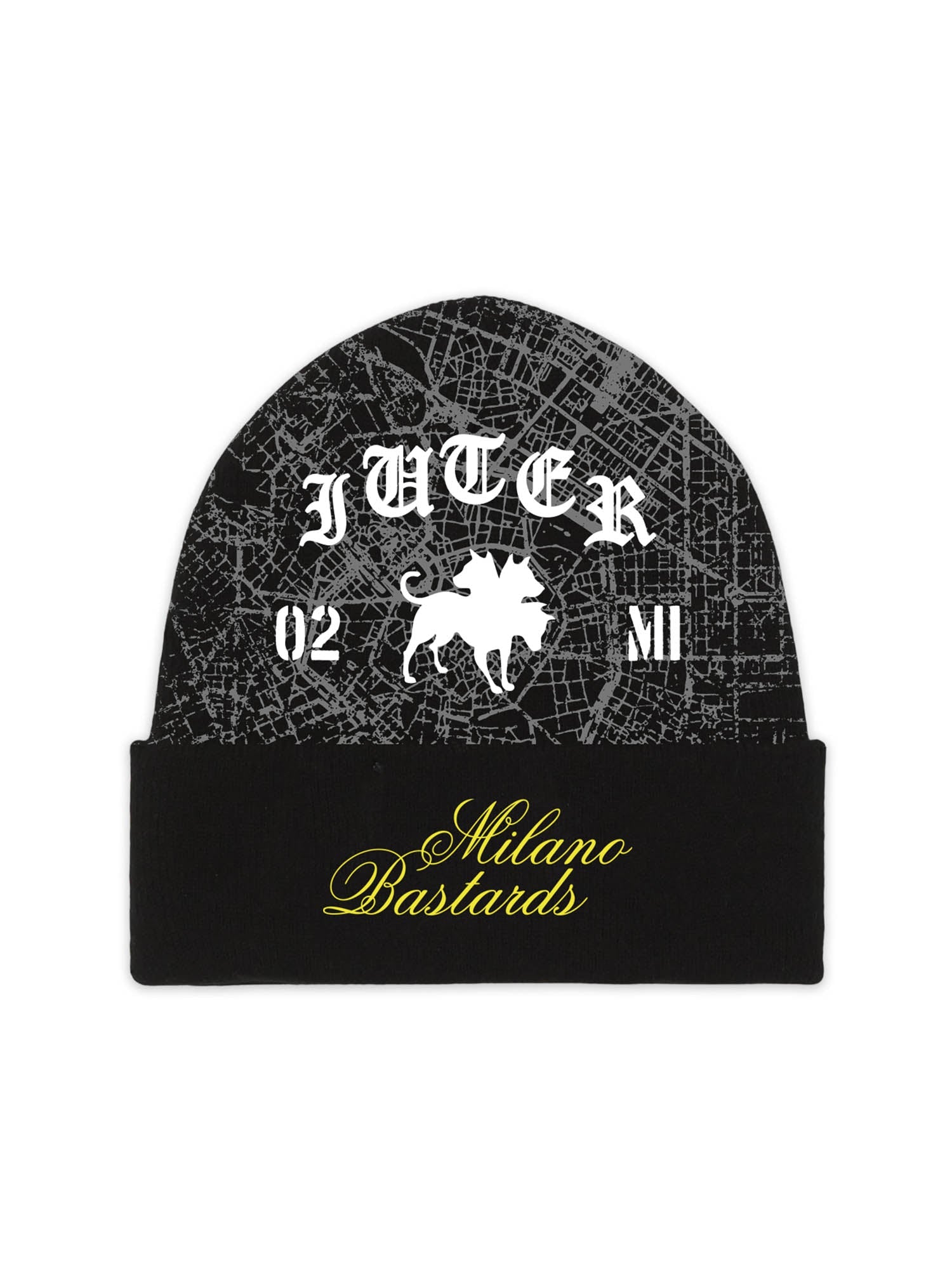 Iuter Club Dogo Milano Map Beanie Nero