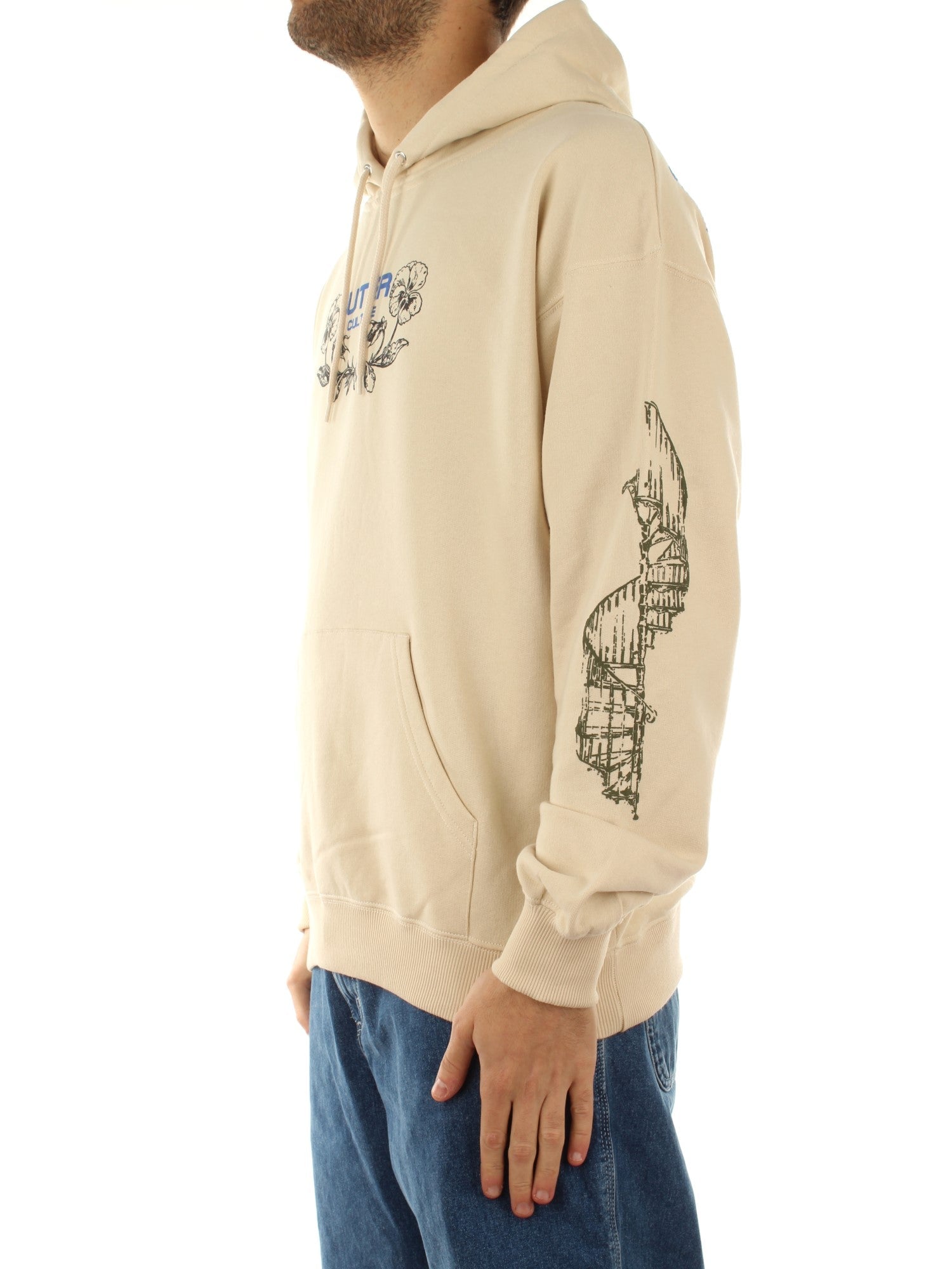 Iuter Culture Hoodie Beige