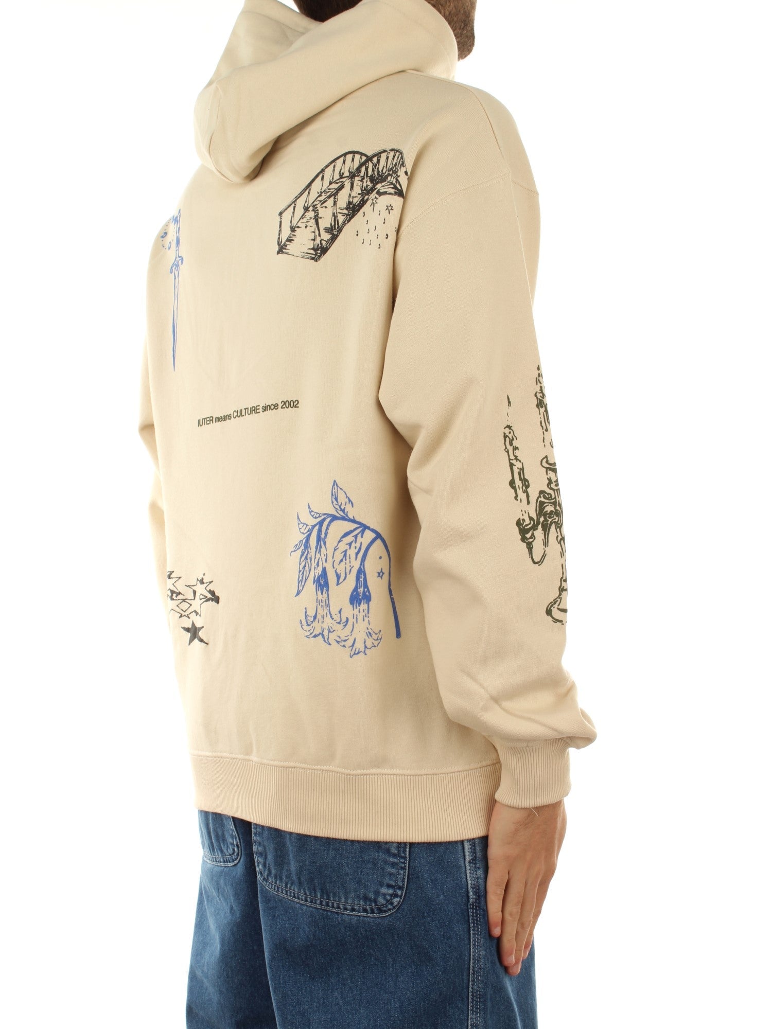 Iuter Culture Hoodie Beige