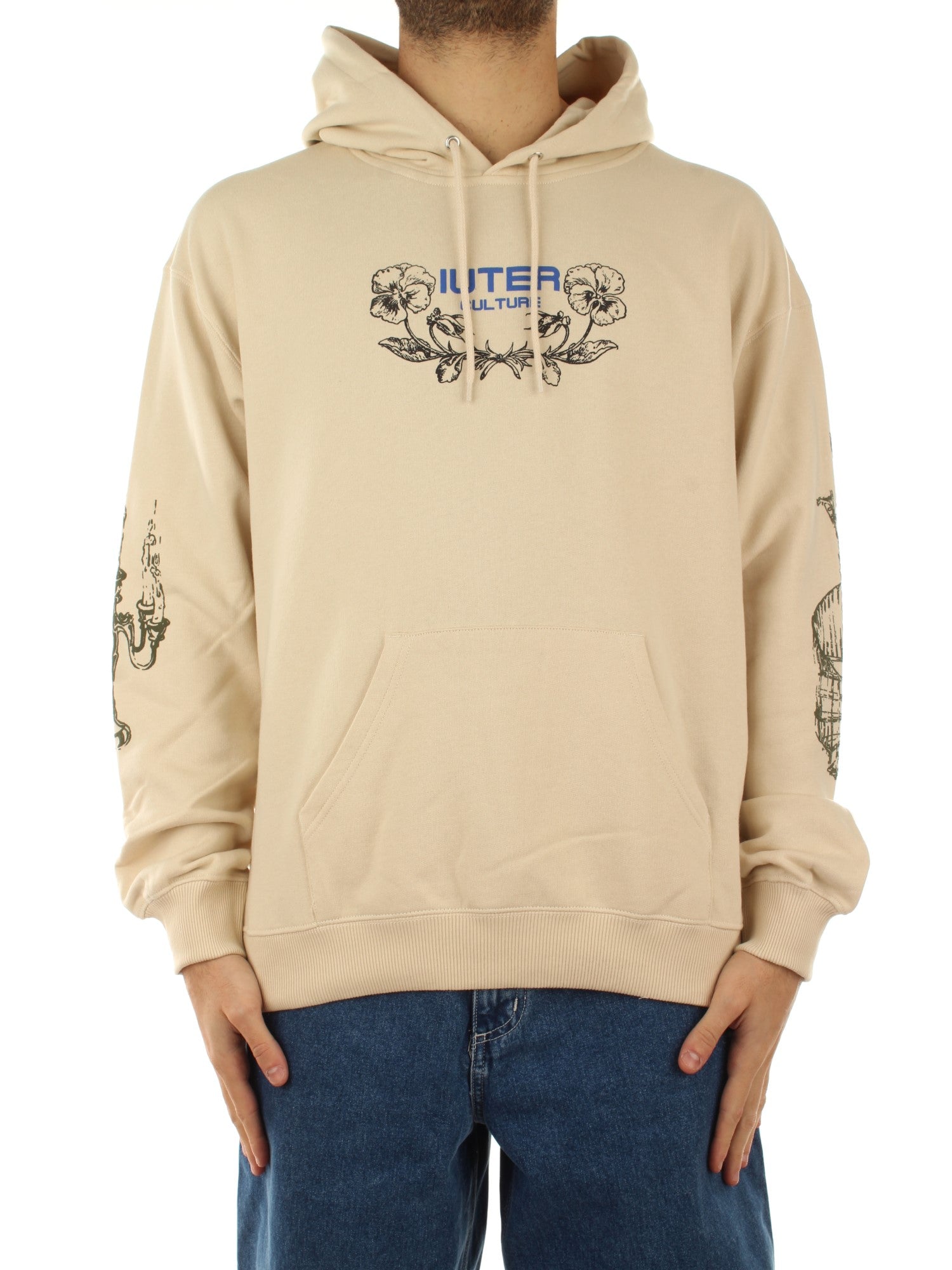 Iuter Culture Hoodie Beige