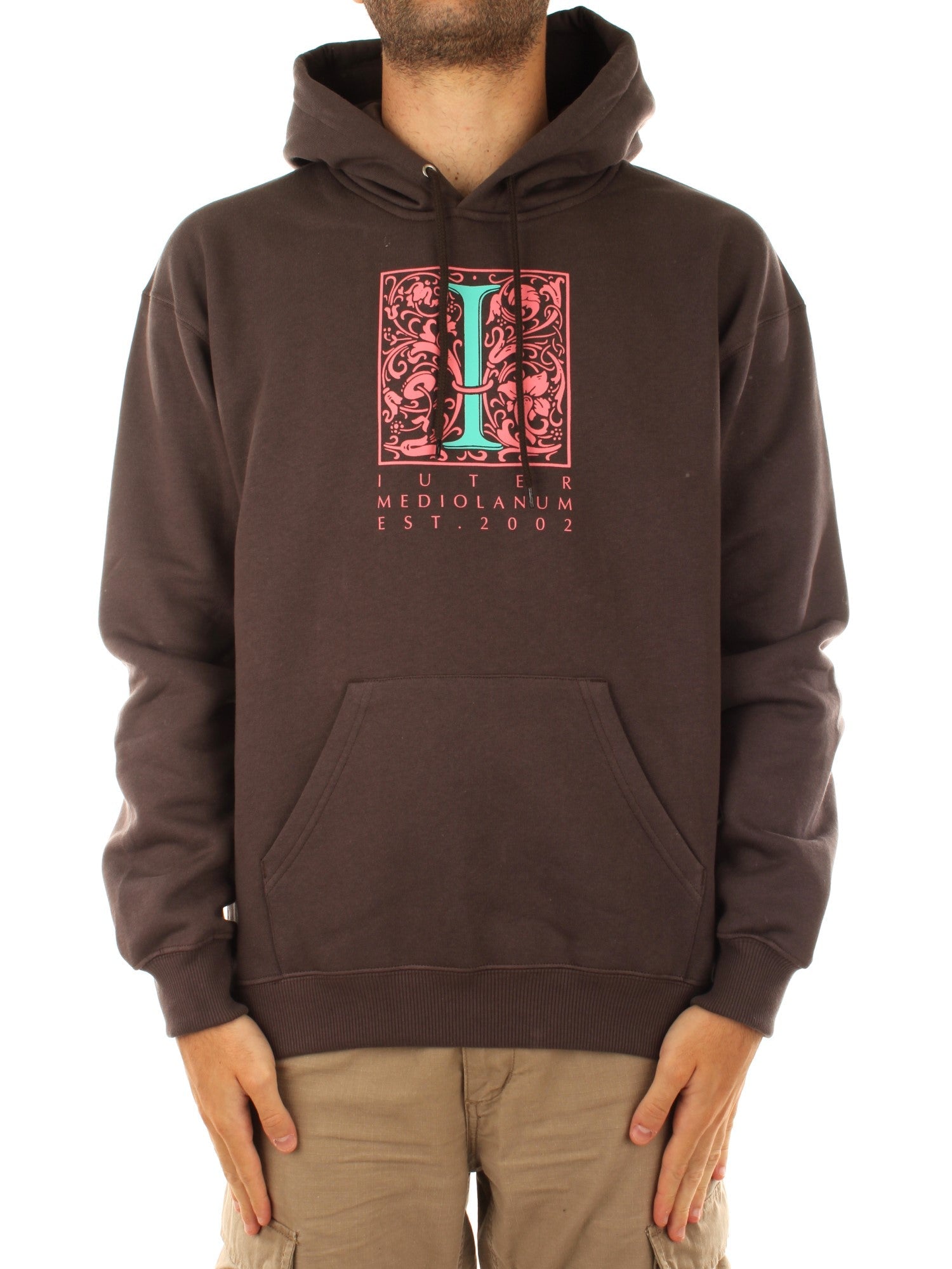 Iuter Mediolanum Hoodie Marrone