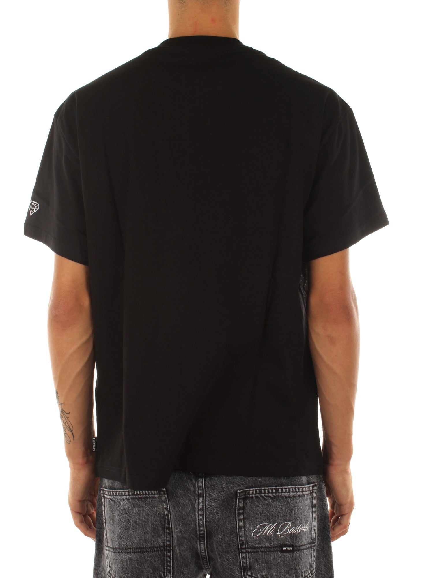 Iuter Milano Map Logo Tee Nero