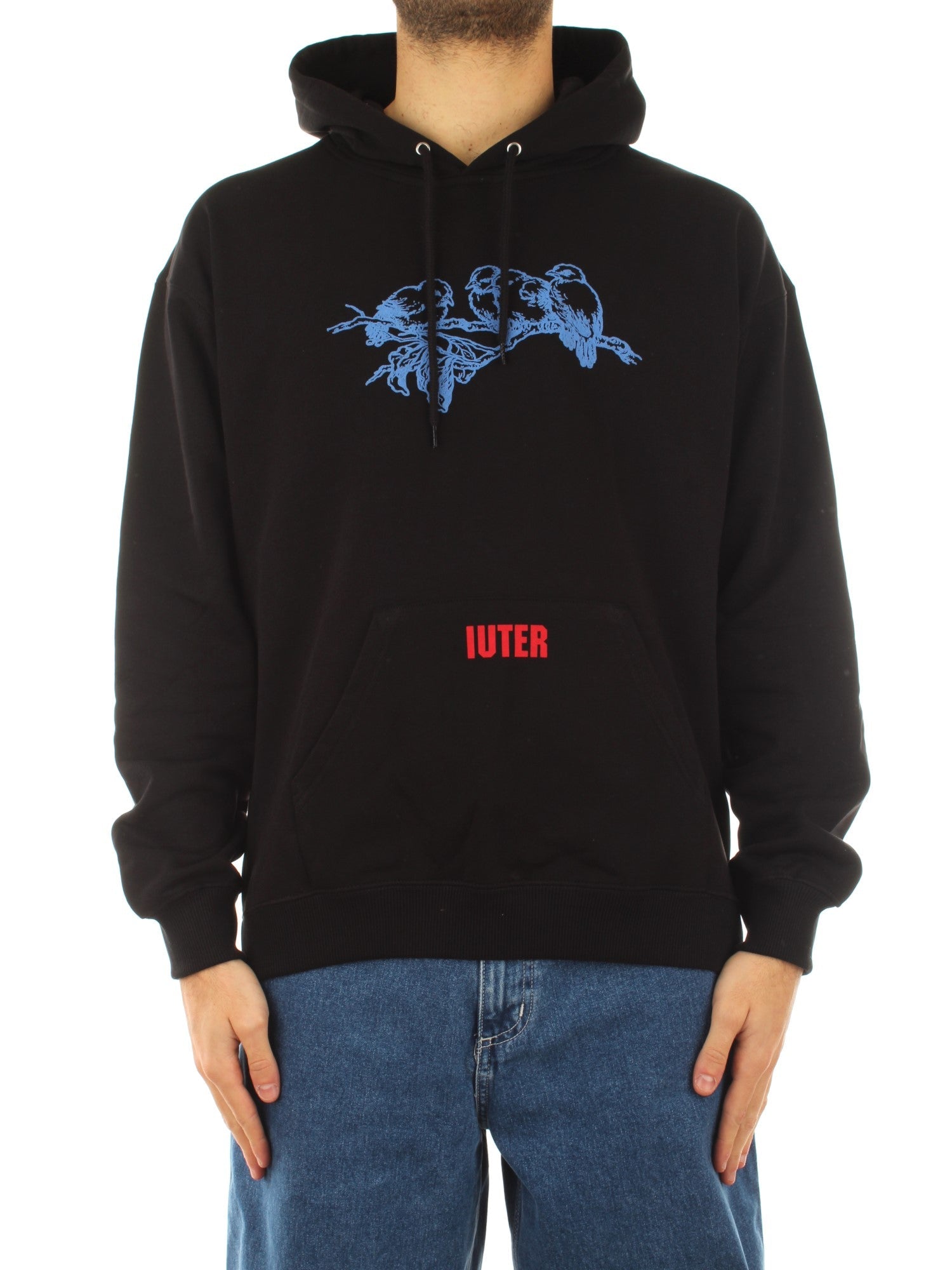 Iuter Never Alone Hoodie Nero