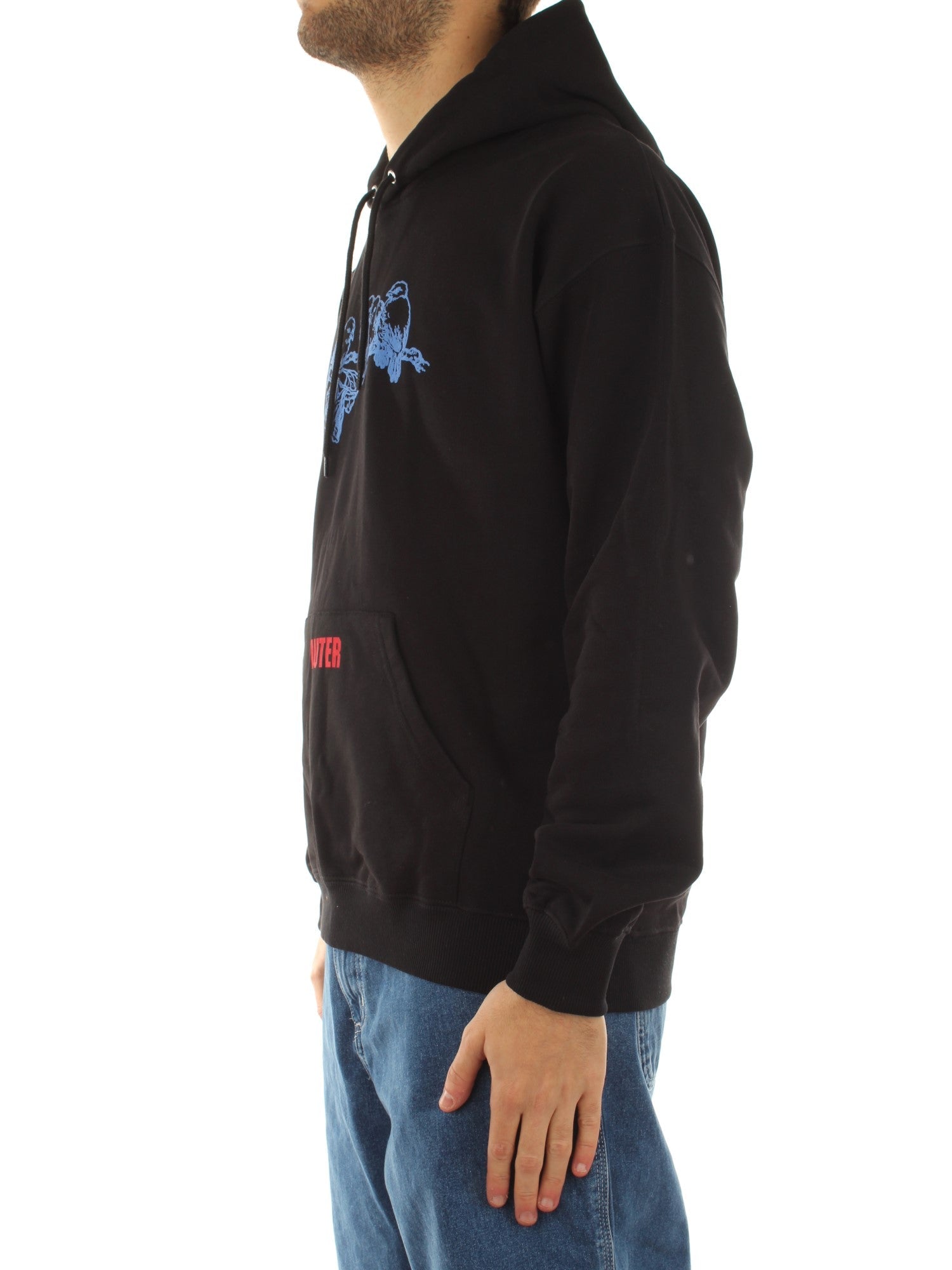 Iuter Never Alone Hoodie Nero