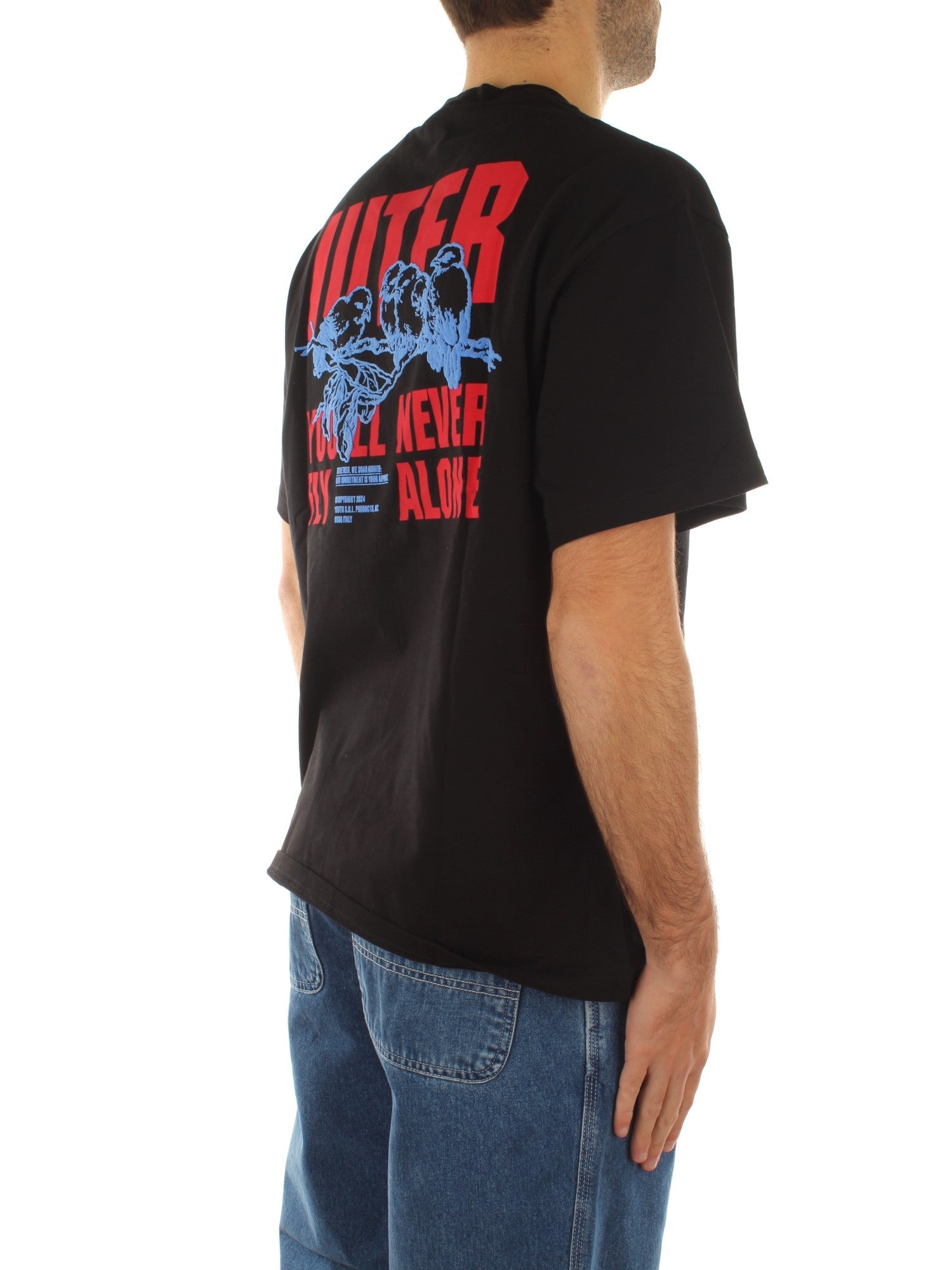 Iuter Never Alone Tee Nero