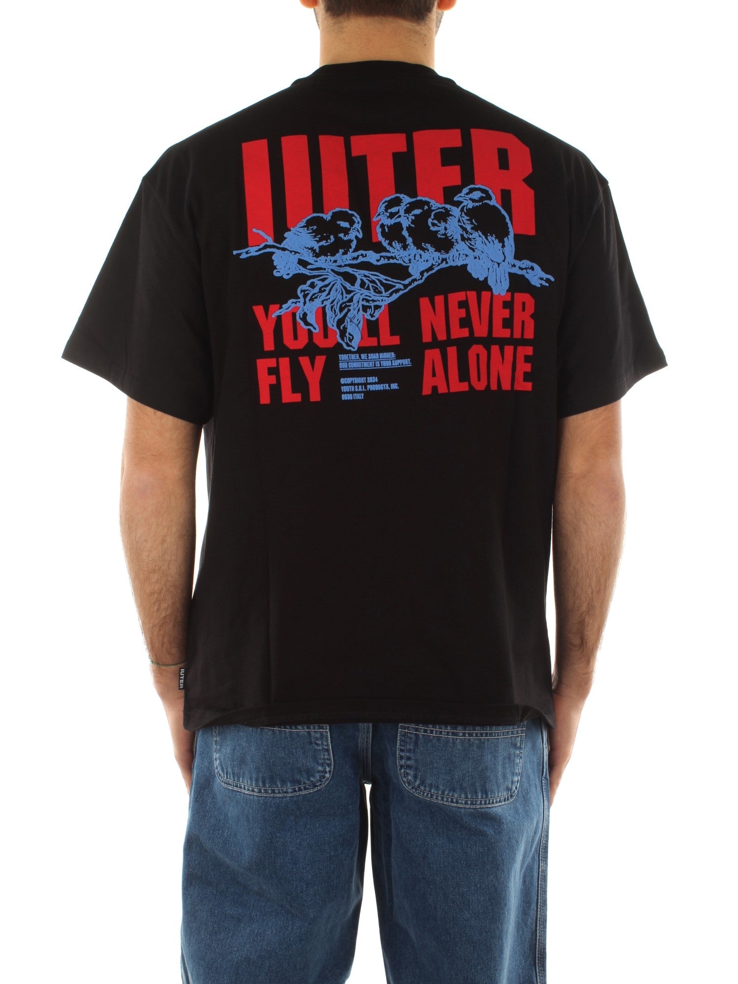 Iuter Never Alone Tee Nero