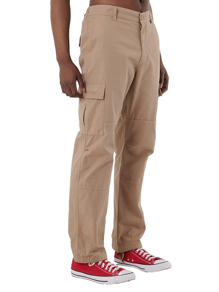 Iuter Pantaloni Cargo Canvas Marrone