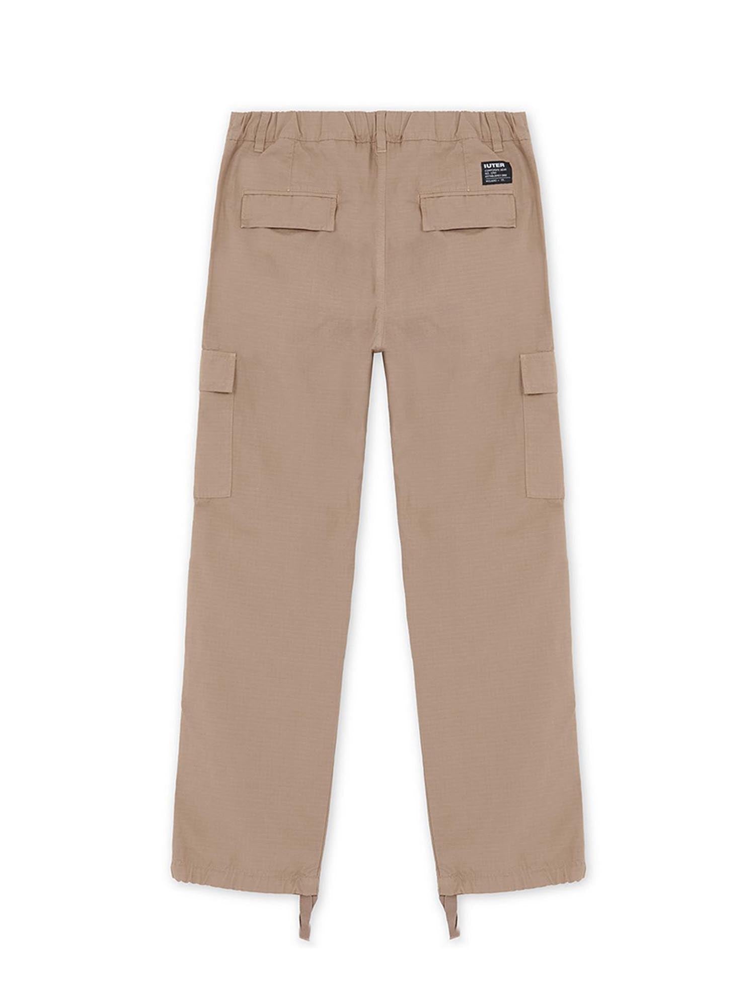 Iuter Pantaloni Cargo Canvas Marrone